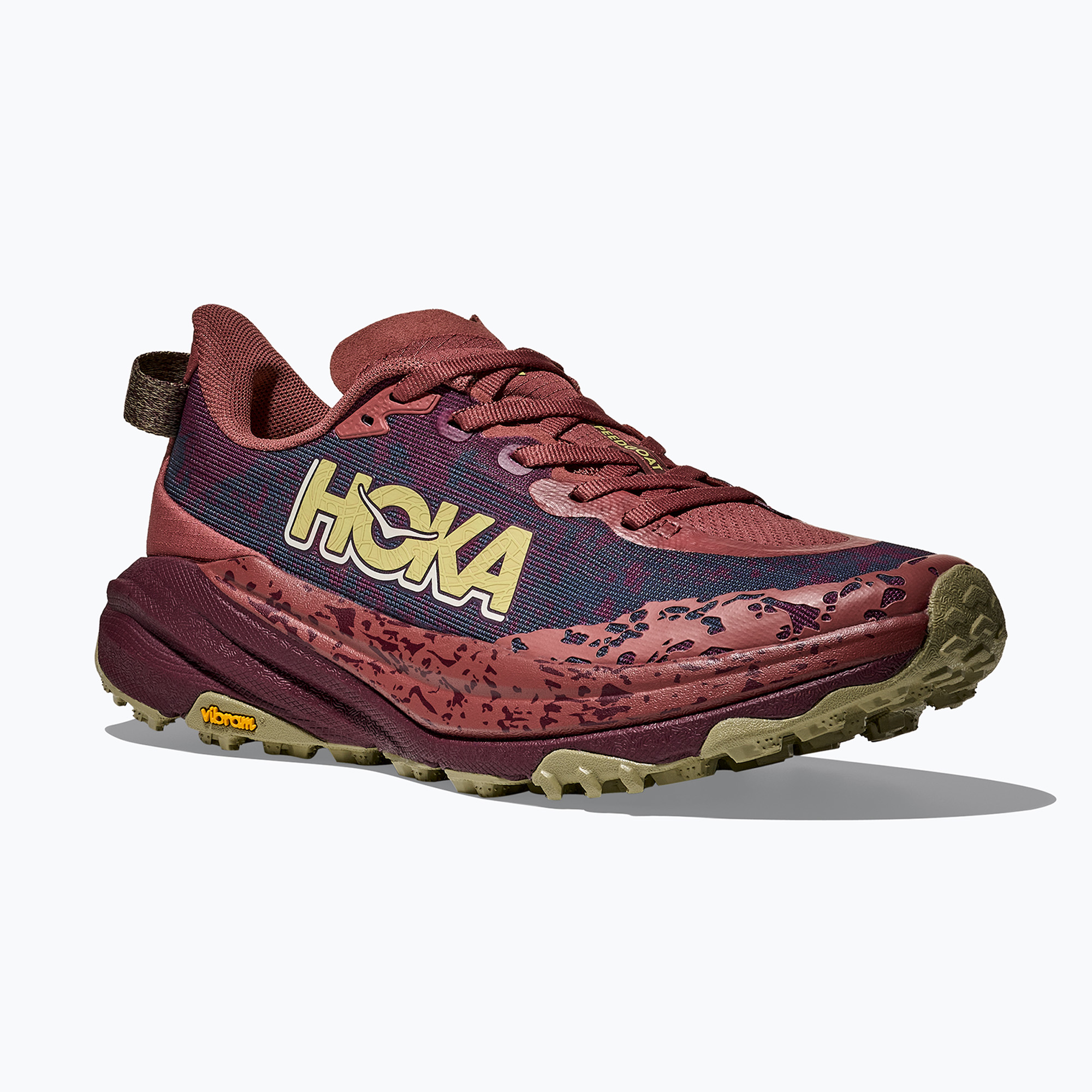 Dámske bežecké topánky HOKA Speedgoat 6 rouge/black cherry (Speedgoat 6 1147811-RLCK)
