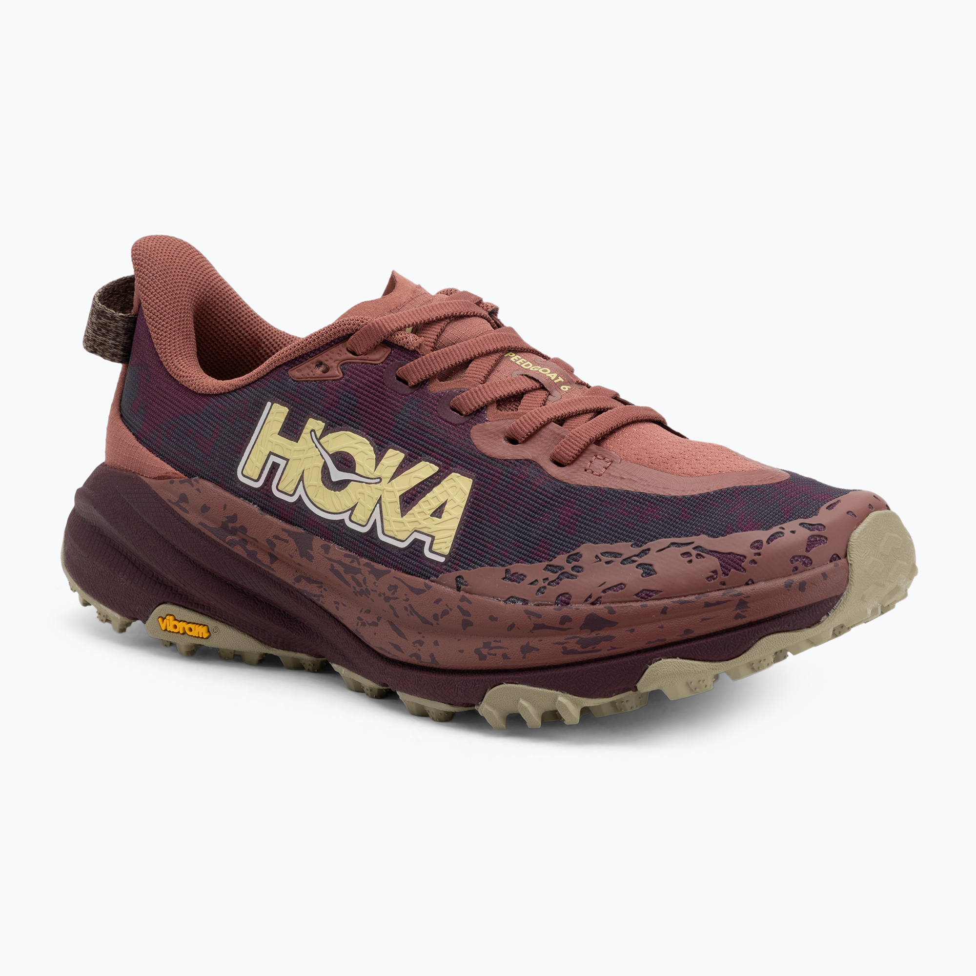 Dámske bežecké topánky HOKA Speedgoat 6 rouge/black cherry (Speedgoat 6 1147811-RLCK)