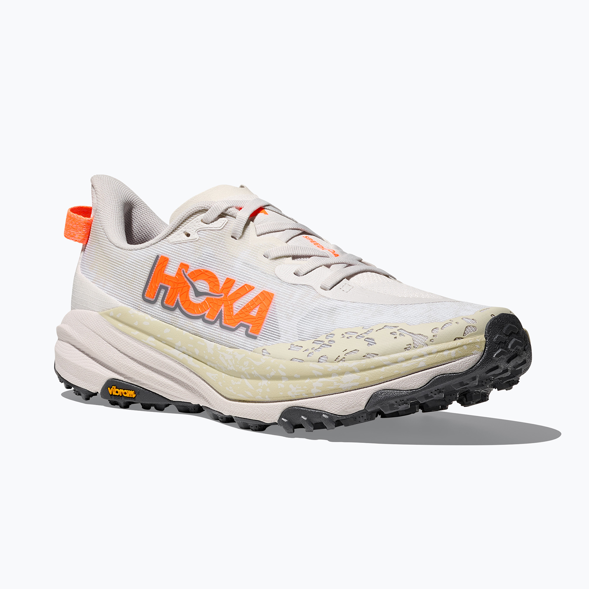 Buty do biegania męskie HOKA Speedgoat 6 Wide white/neon tangerine 