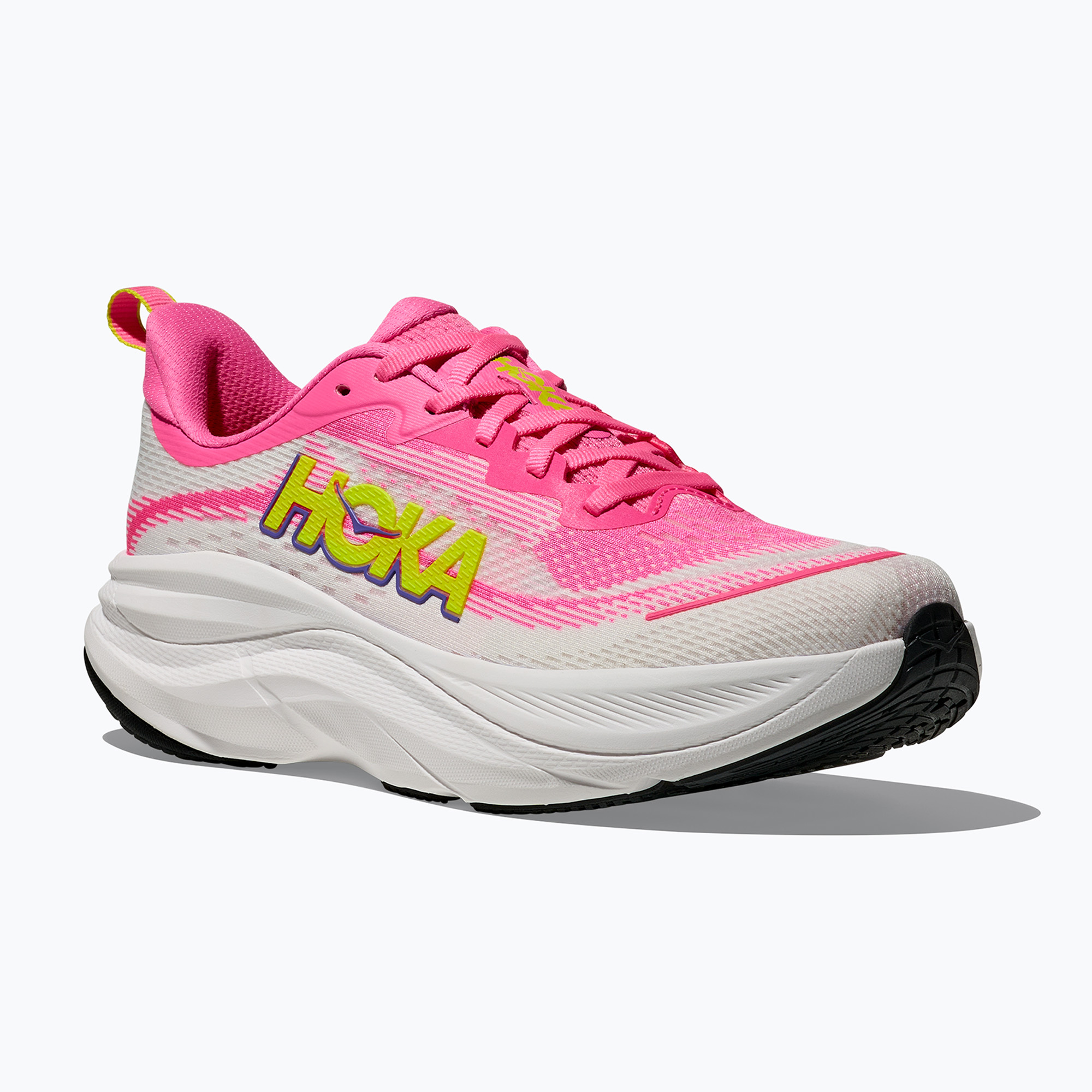 Buty do biegania damskie HOKA Skyflow neon rose/neon hoka citrus