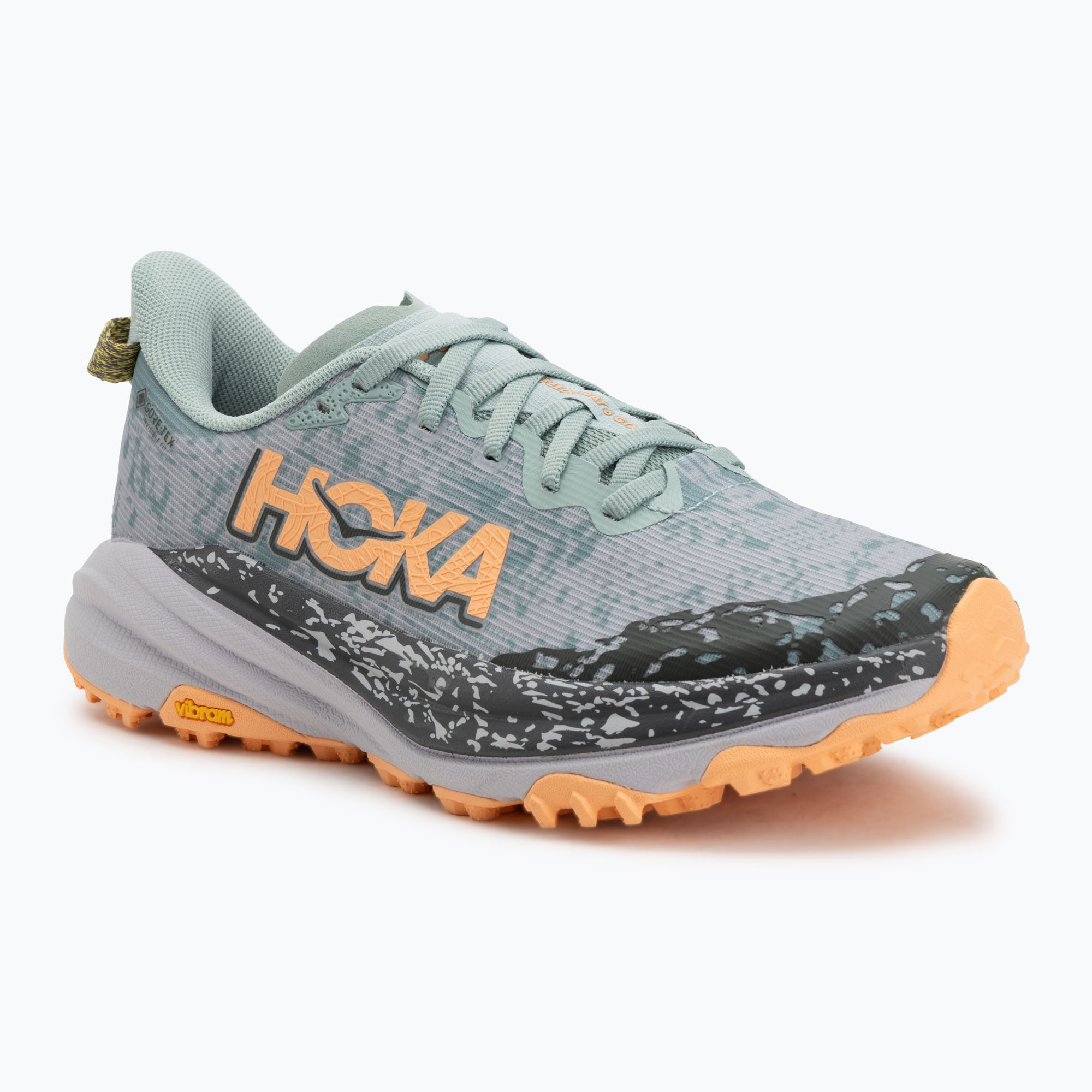 Women's running shoes HOKA Speedgoat 6 GTX jade/ash grey (38 2/3 EU)