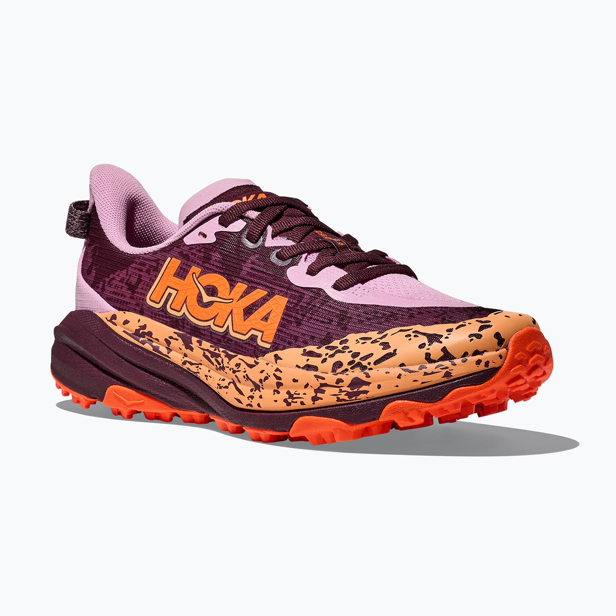 Buty do biegania dziecięce HOKA Speedgoat 6 flower nectar/neon tangerine 