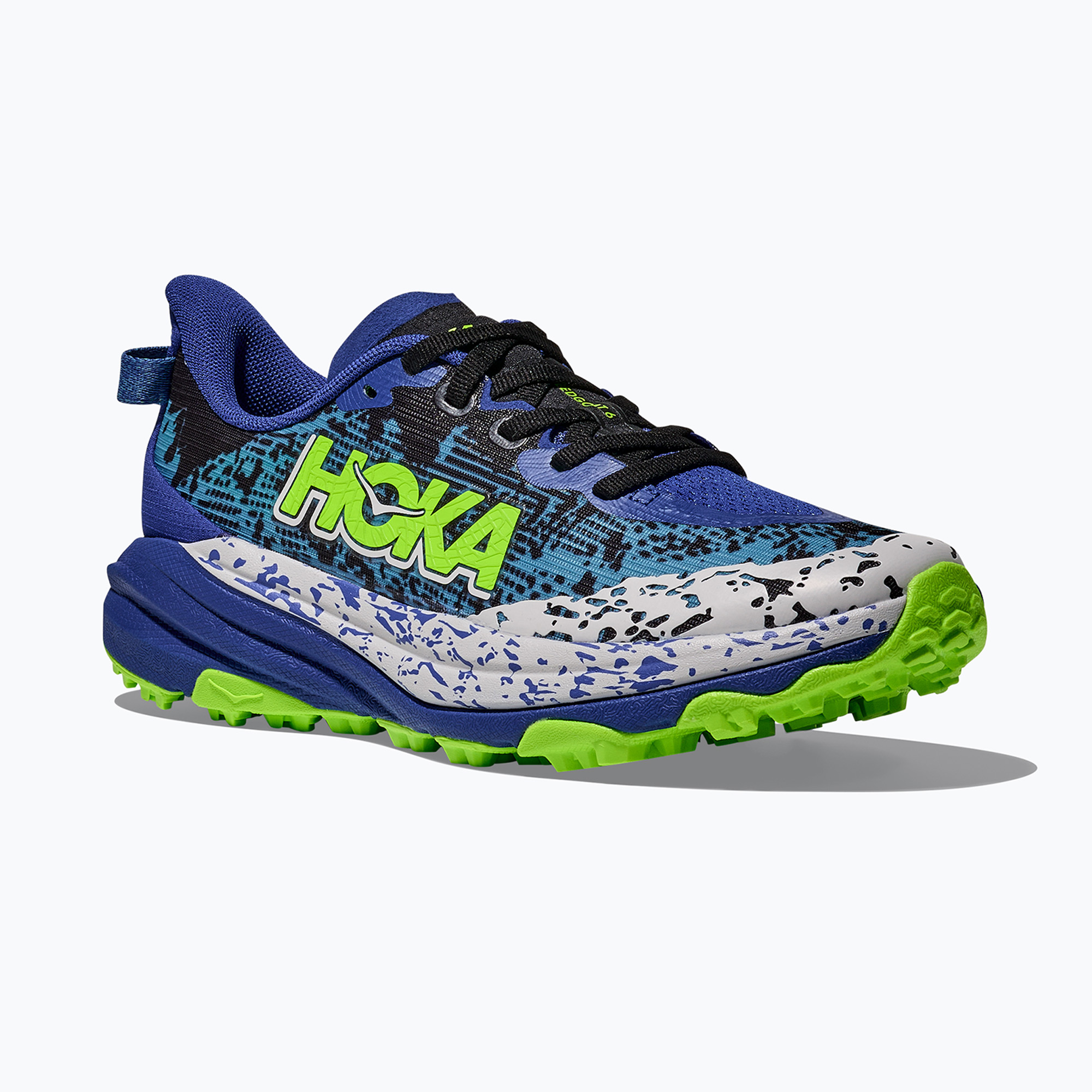 Buty do biegania dziecięce HOKA Speedgoat 6 night sky/neon lime 