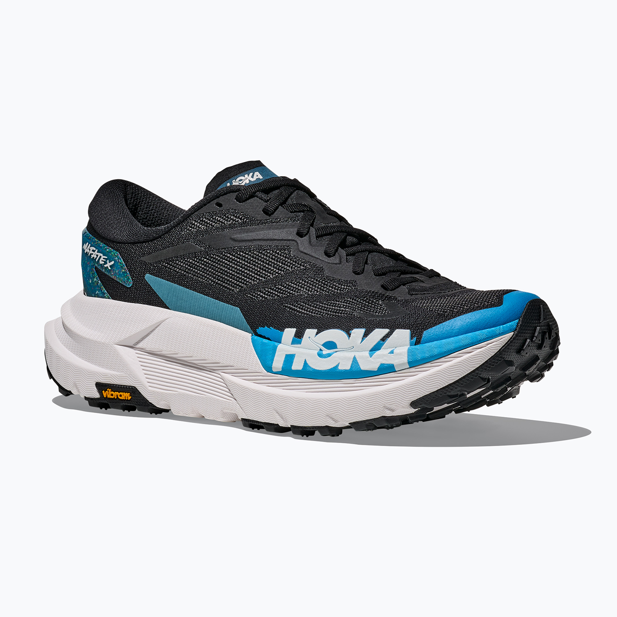 Pánske bežecké topánky Hoka Mafate X black/skyward blue