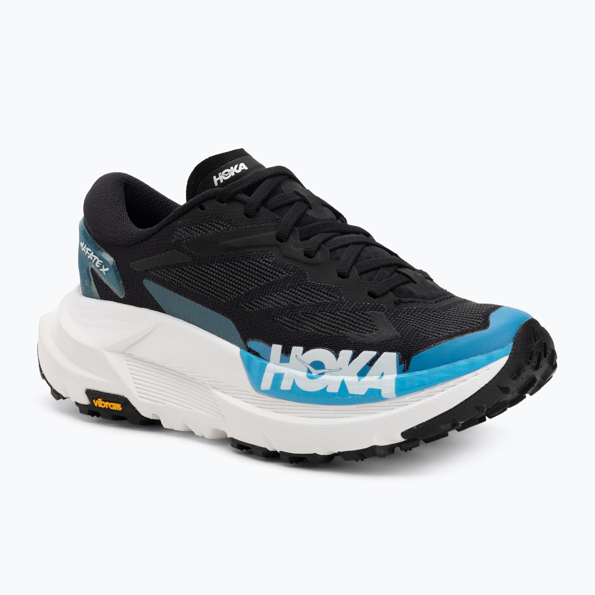 Buty do biegania damskie HOKA Matafe X black/skyward blue 