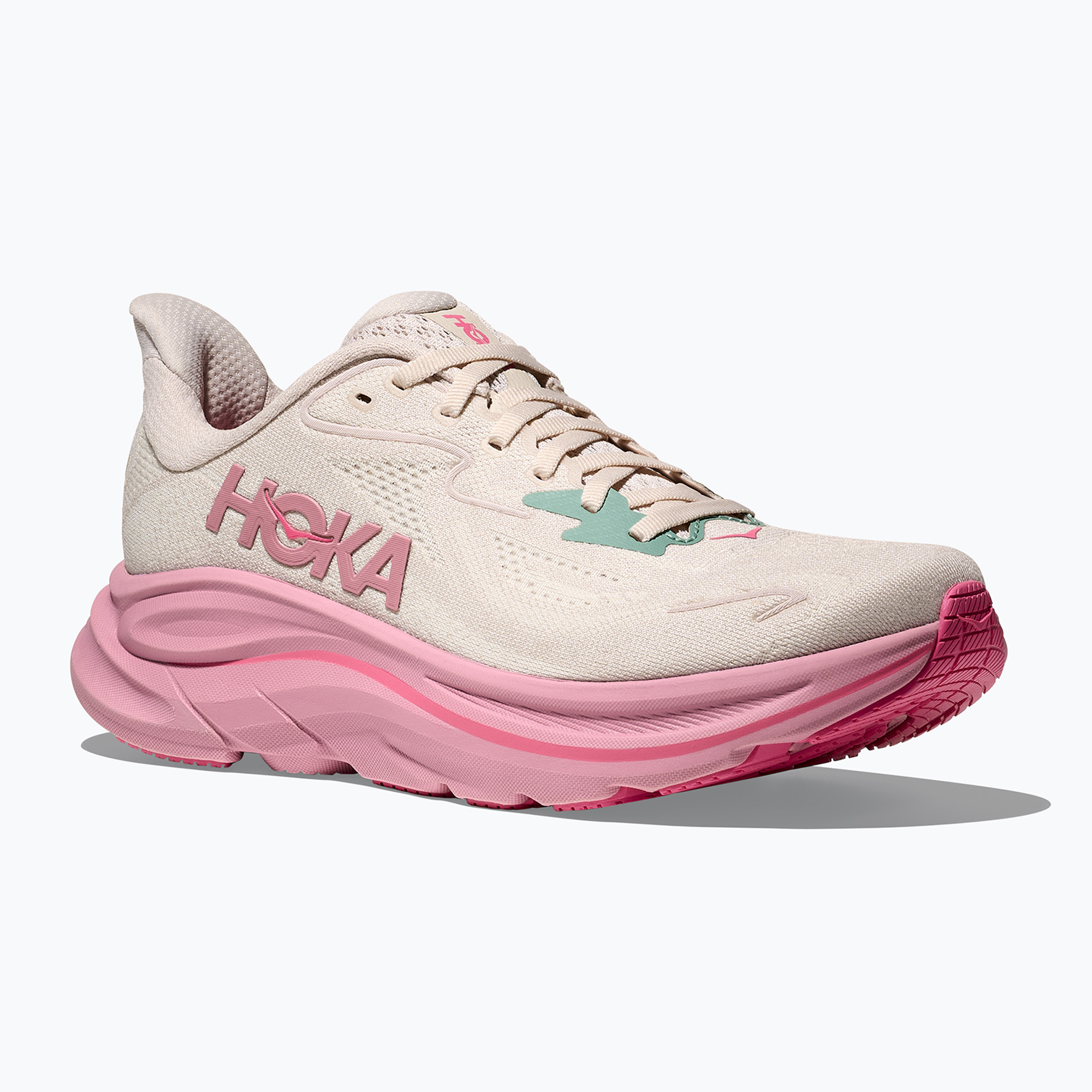 Buty do biegania damskie HOKA Clifton 10 rose cream/dried rose 