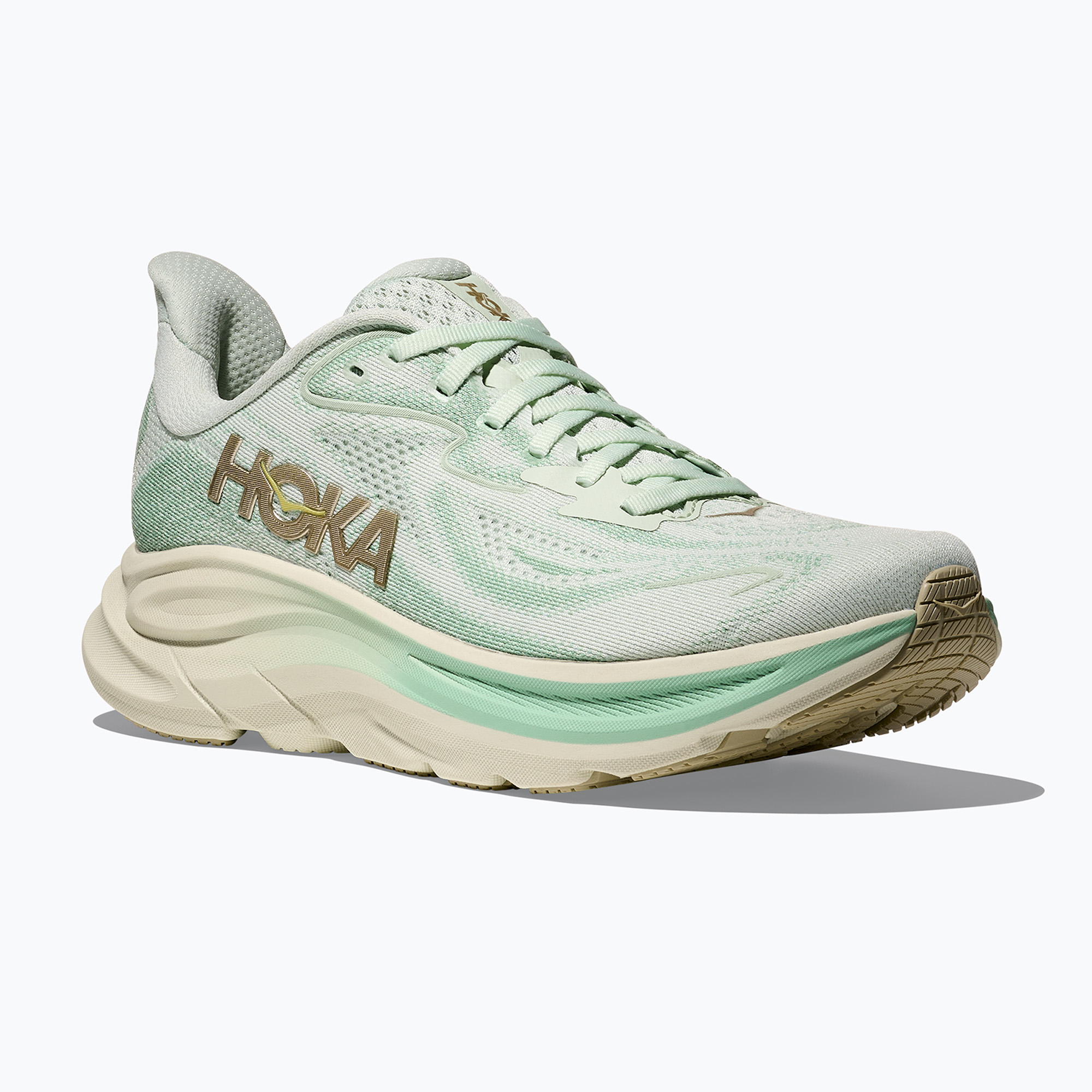 Buty do biegania damskie HOKA Clifton 10 sea glass/jadeite 