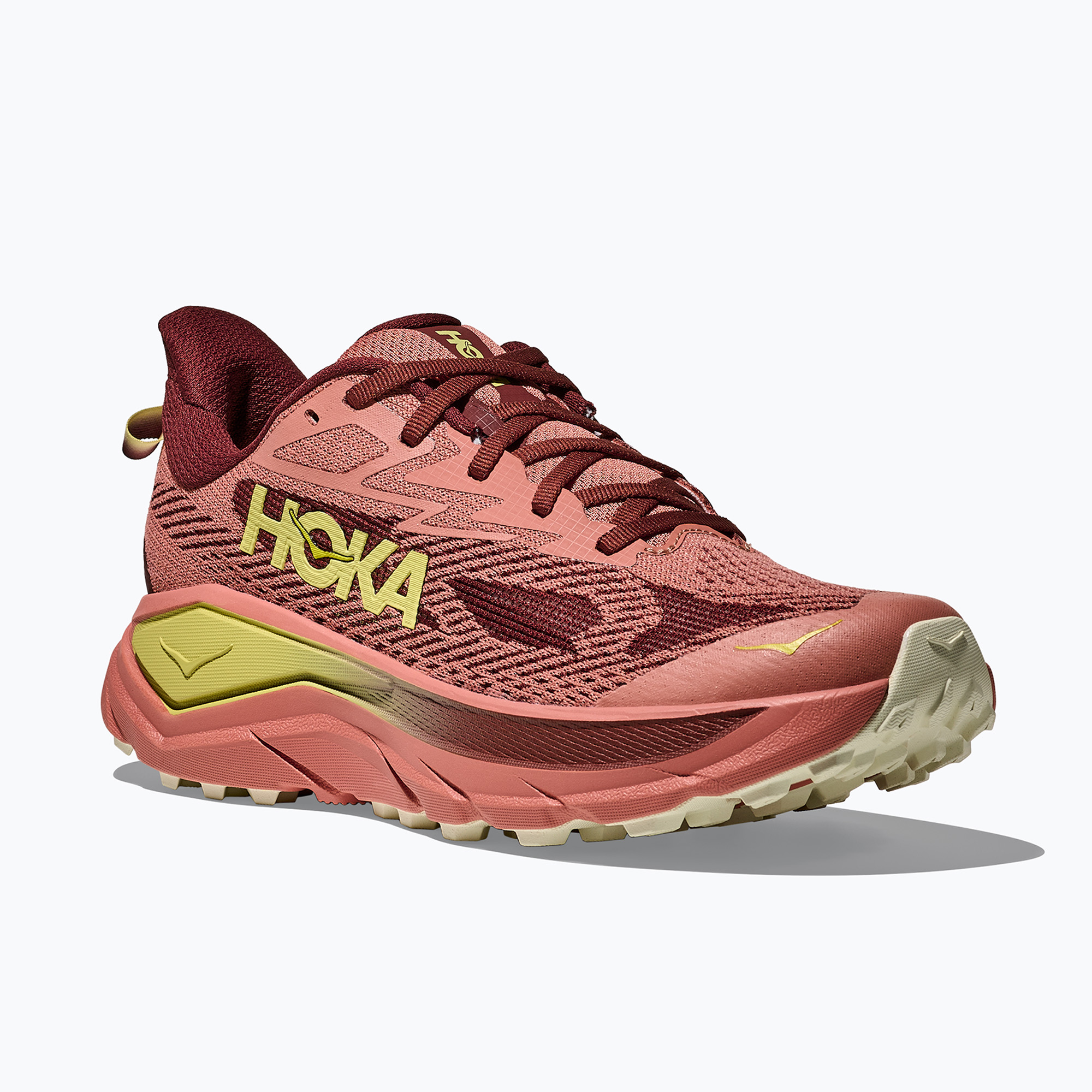 Buty do biegania damskie HOKA Challenger 8 Wide blush / dark cedar 