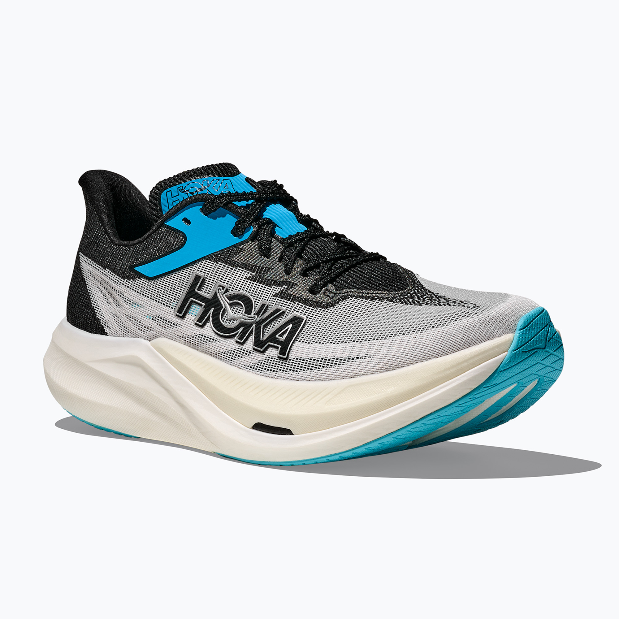 HOKA Rocket X 3 running shoes white/black