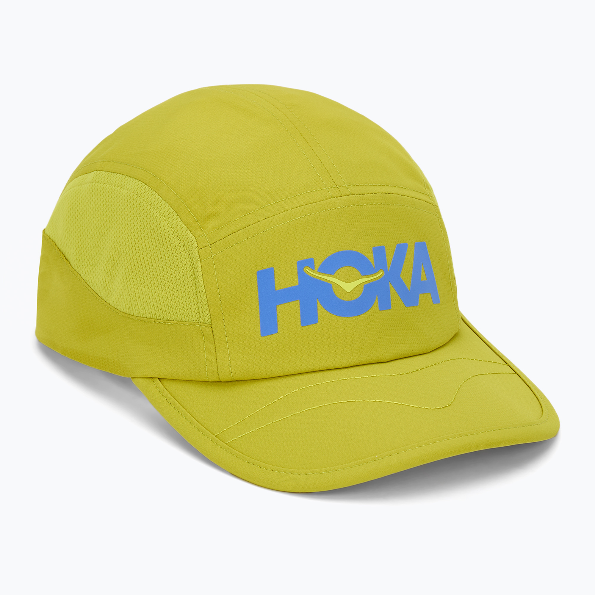 Czapka z daszkiem HOKA Run pea green 