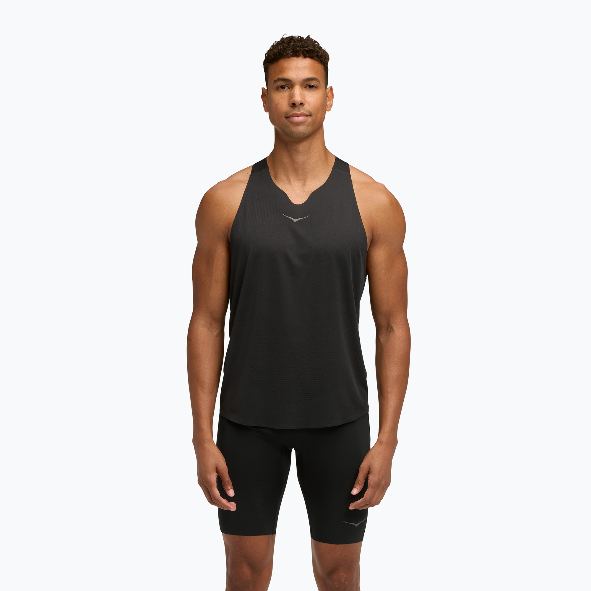 Koszulka do biegania męska HOKA Race Singlet hoka black 