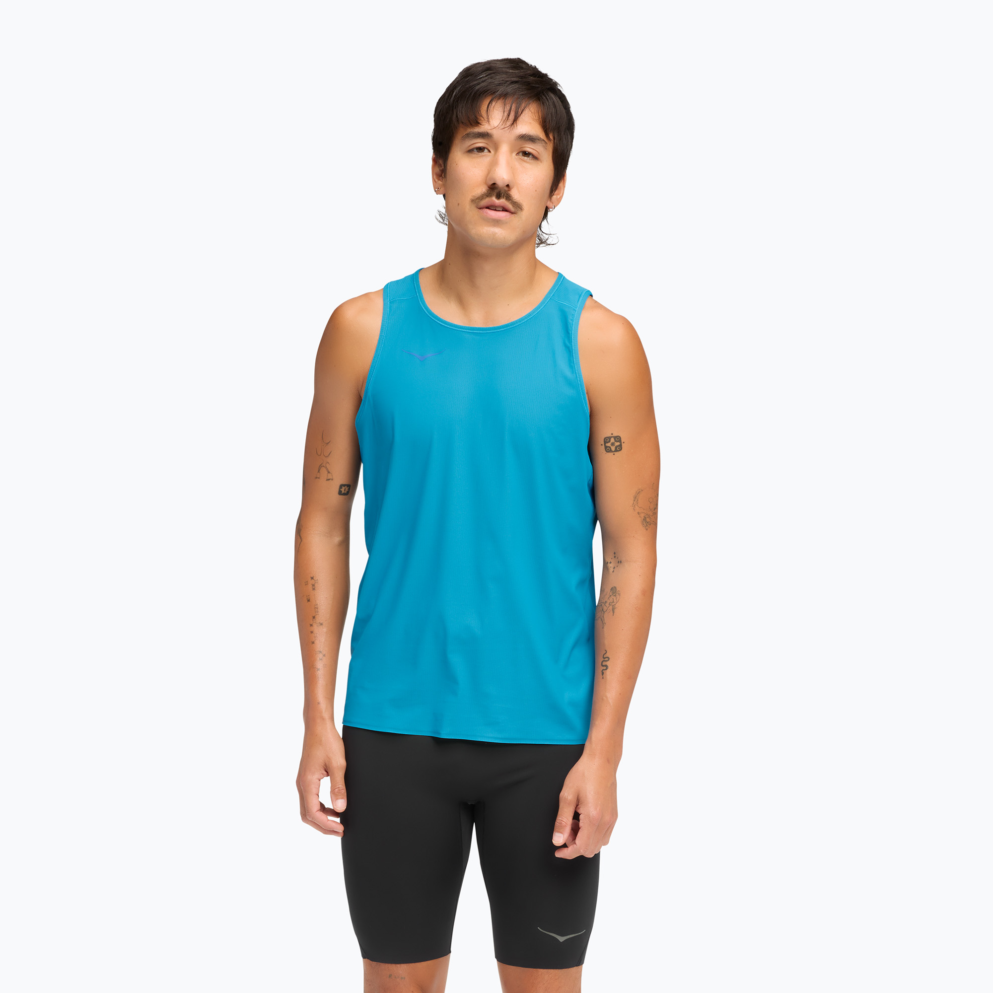 Мъжка тениска за бягане HOKA Airolite Tank 2.0 hoka blue