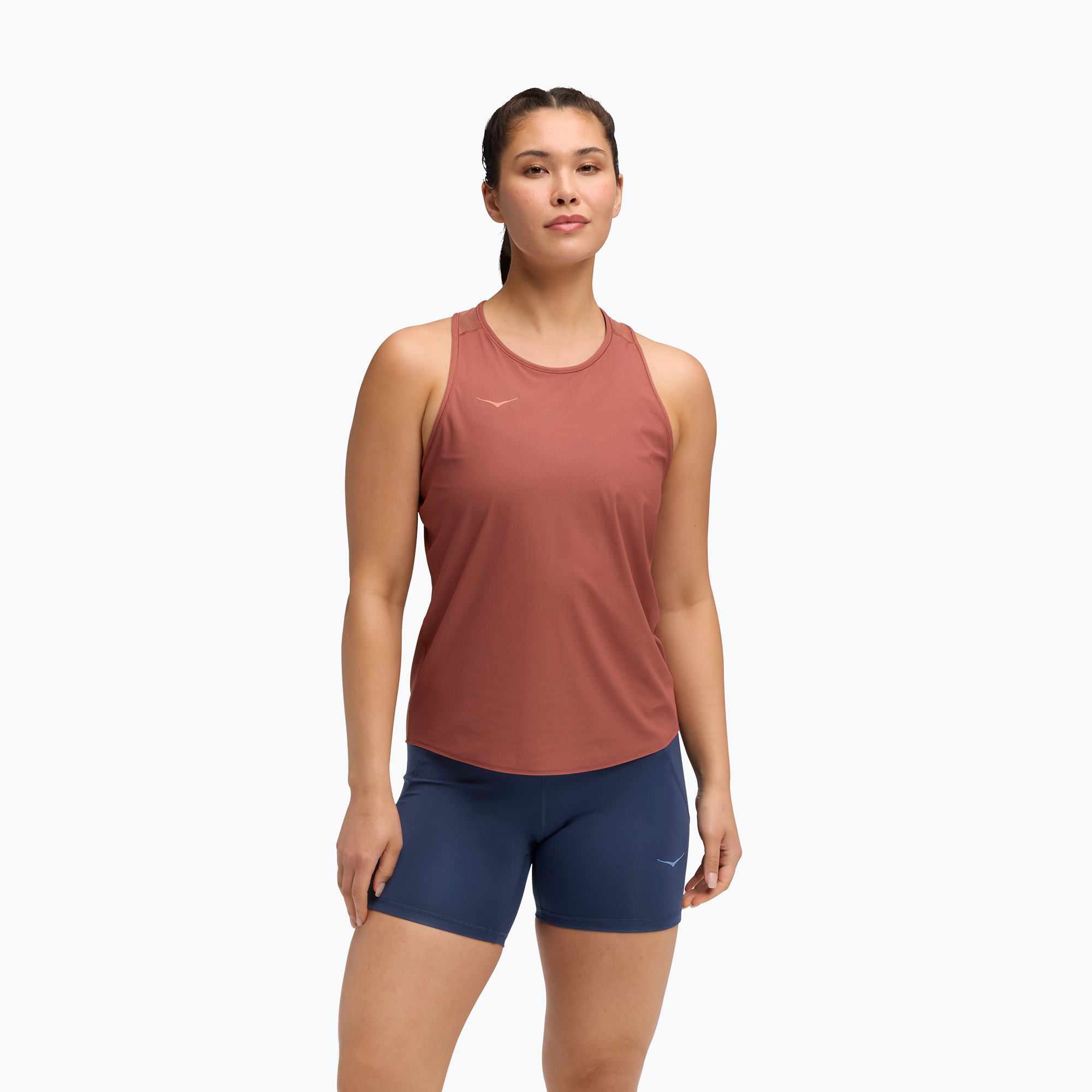 Koszulka do biegania damska HOKA Airolite Tank 2.0 rouge 