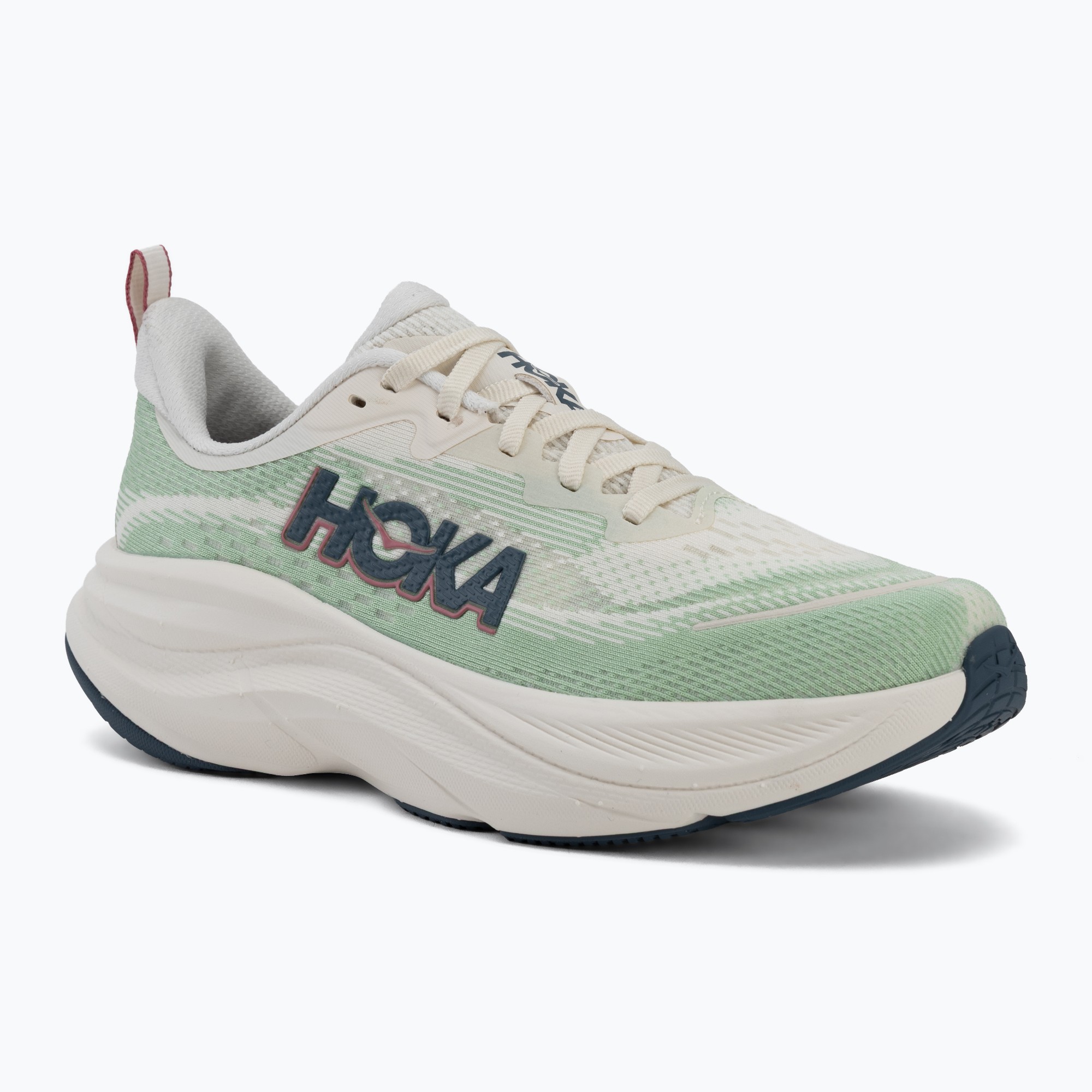 Дамски обувки за бягане HOKA Skyflow alabaster/vintage green