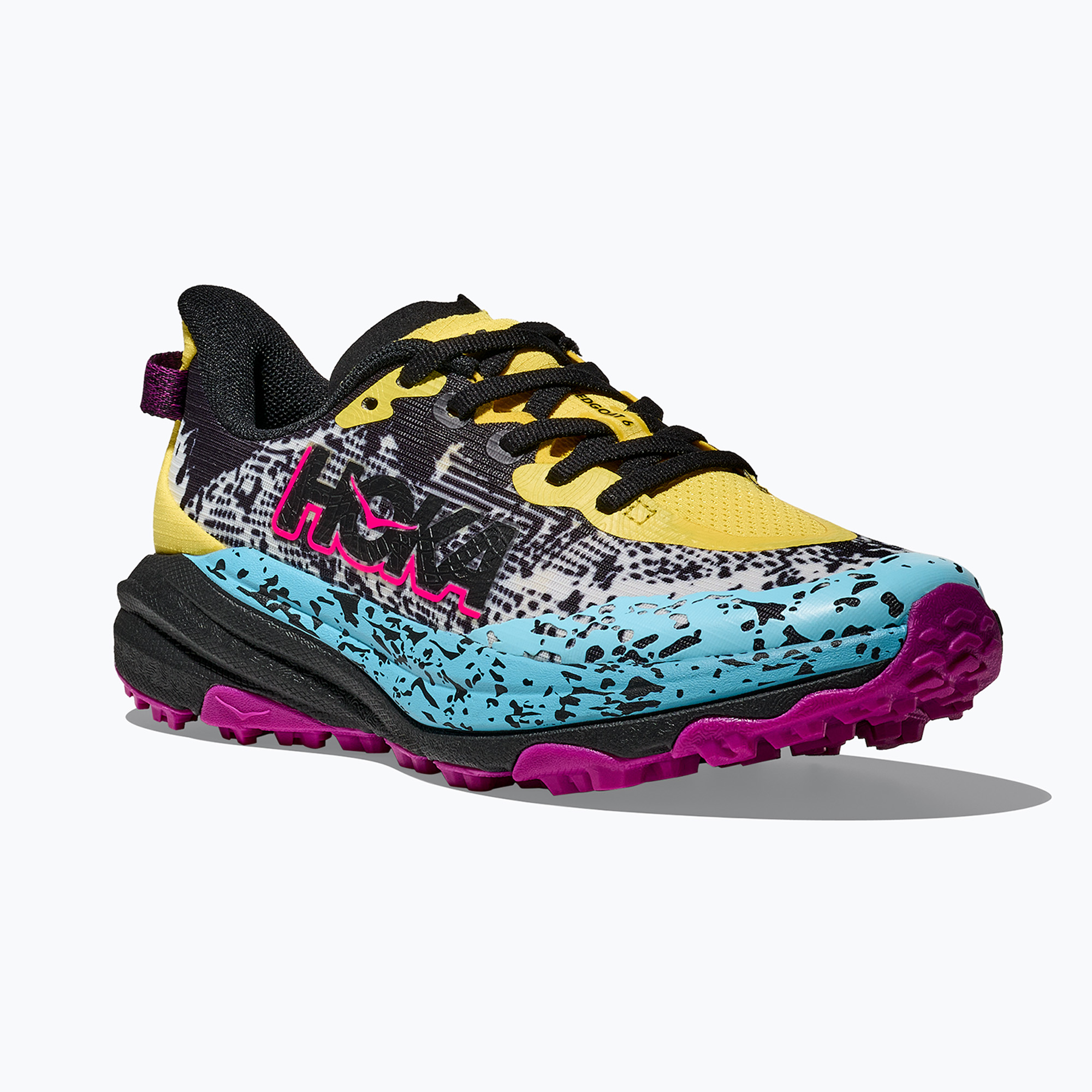 Buty do biegania dziecięce HOKA Speedgoat 6 electric lemon/black 