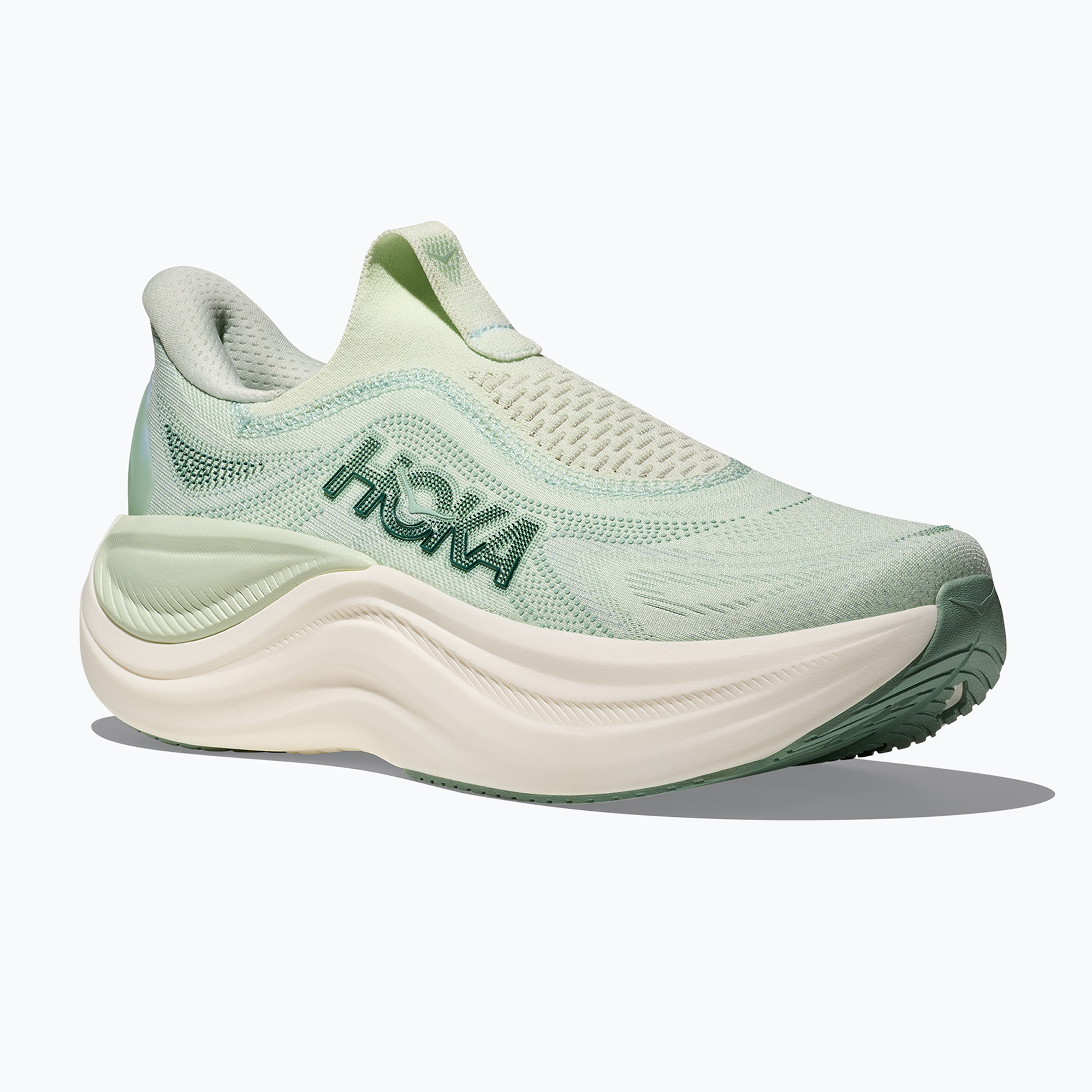 Buty do biegania damskie HOKA Skyward Laceless sea glass/sage 