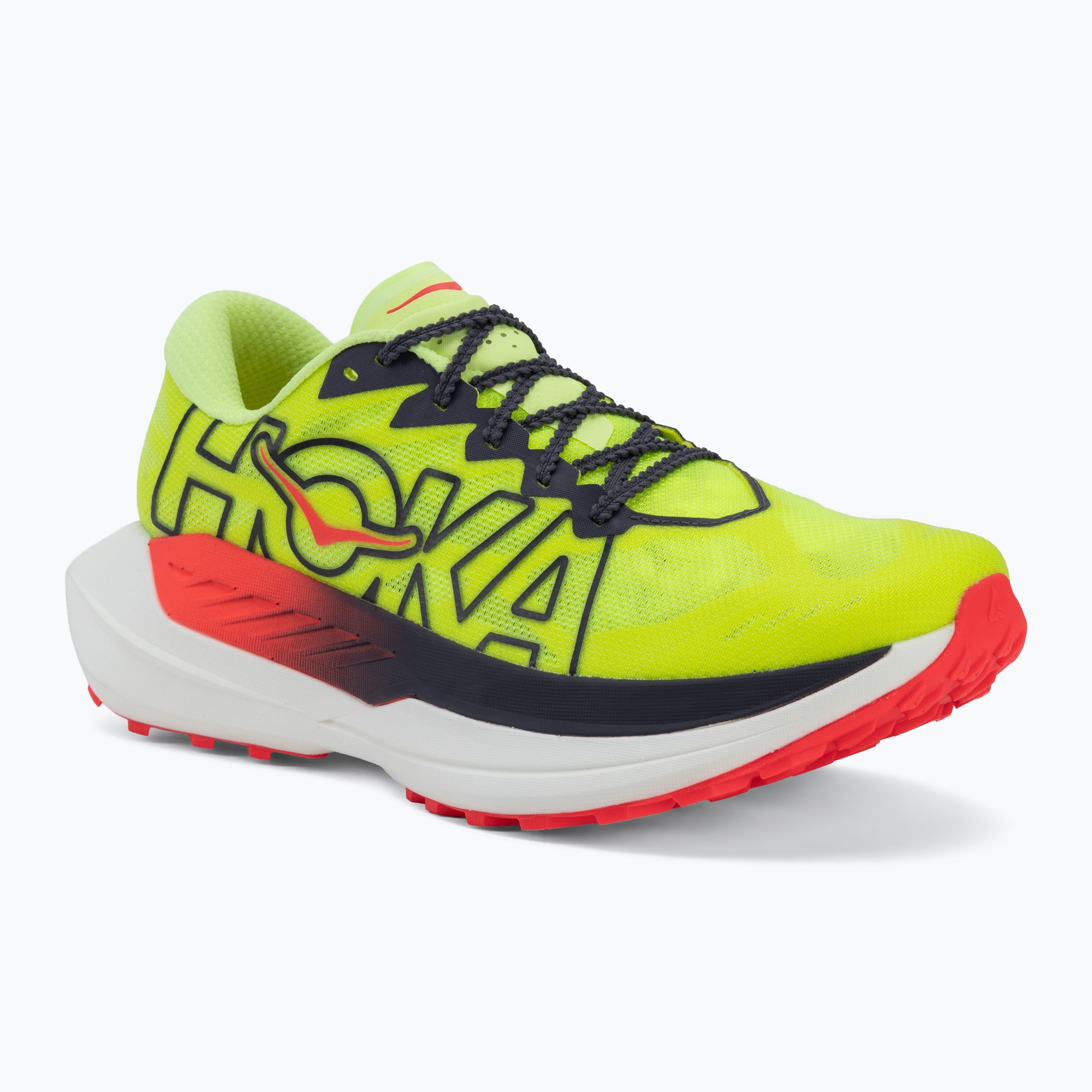 Мъжки обувки за бягане HOKA Rocket X Trail neon yuzu/neon flame