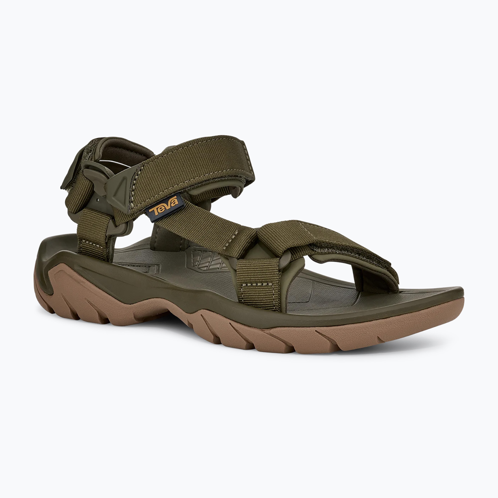 Sandały męskie Teva Terra Fi 5 Universal dark olive/honey brown 