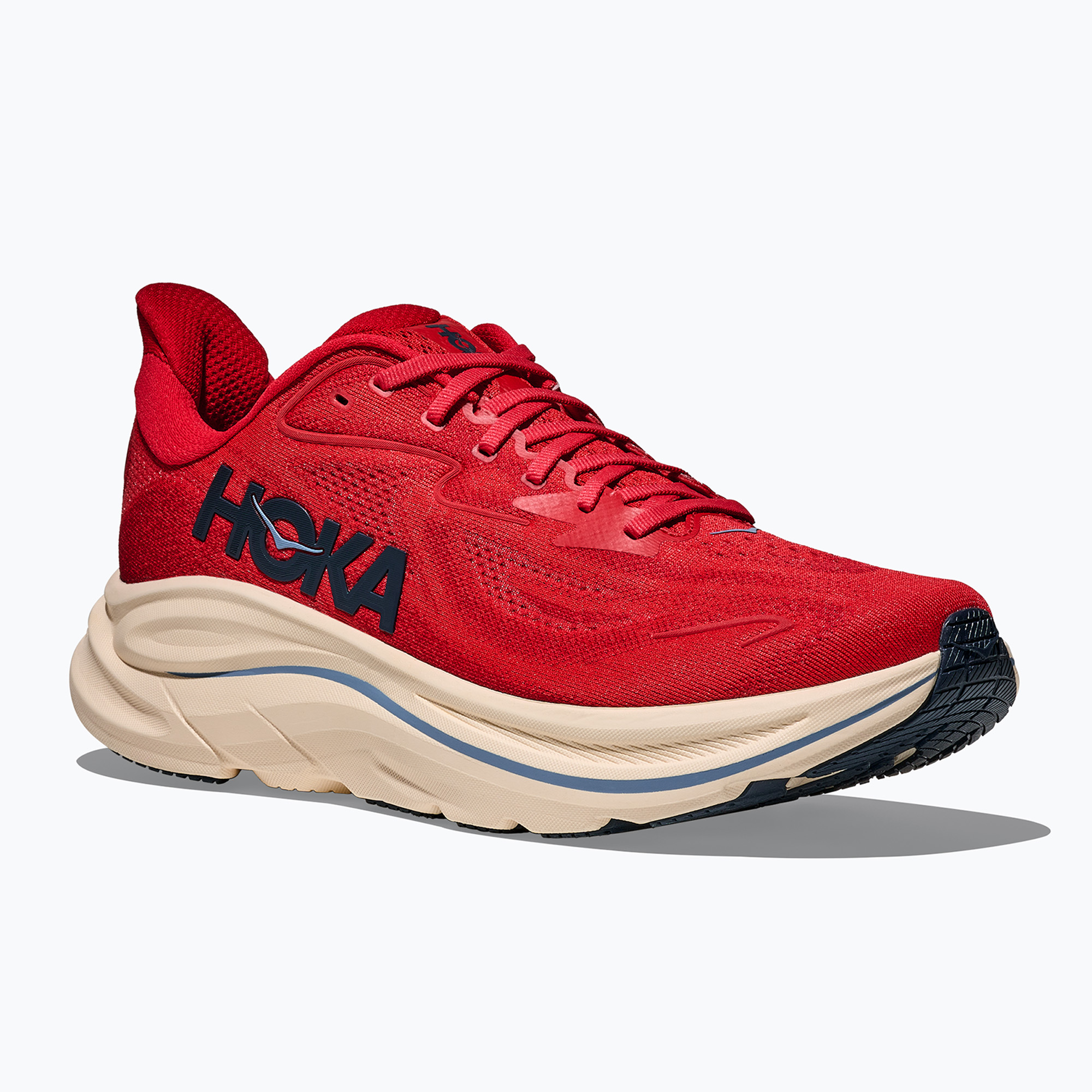 Pánske bežecké topánky Hoka Clifton 10 vermillion/varsity navy (Clifton 10 1162030-VLLN-7.5)