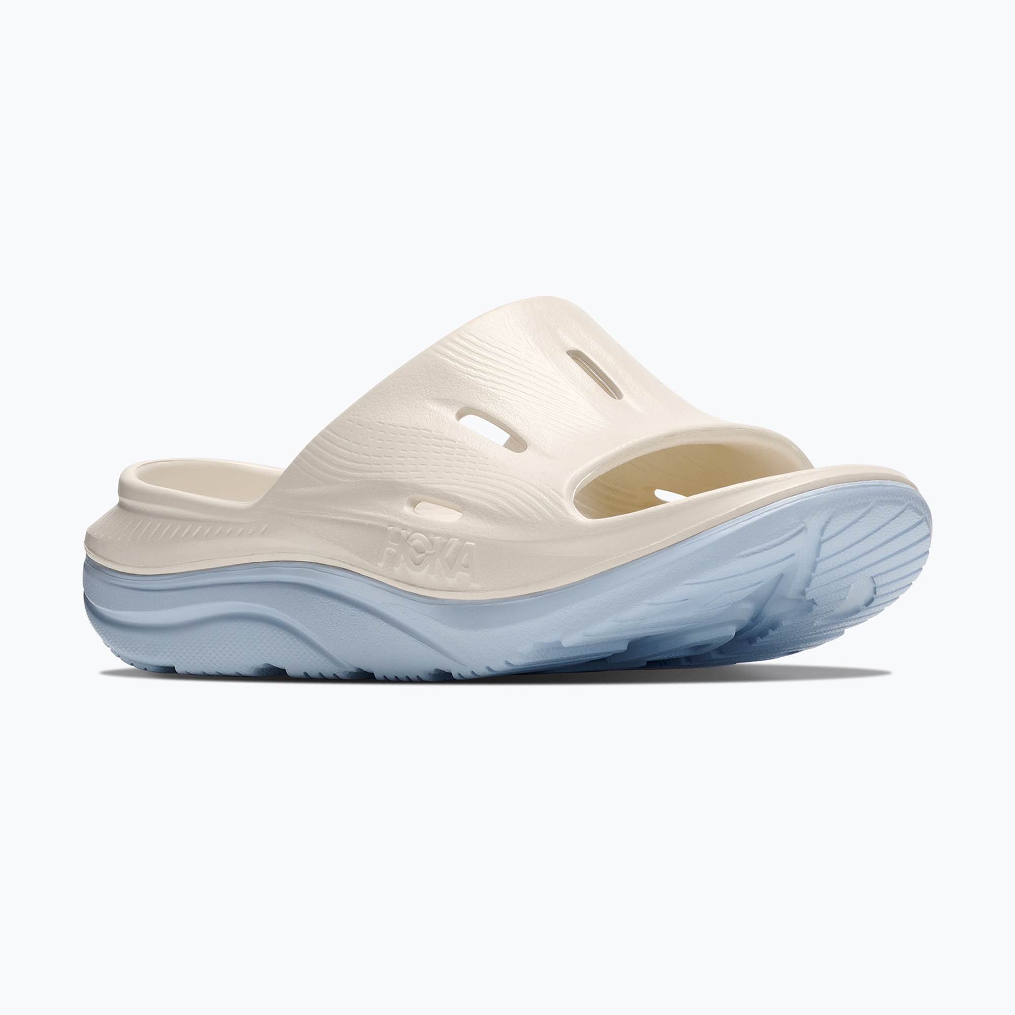 Чехли HOKA Ora Recovery Slide 3 alabaster/ambient blue