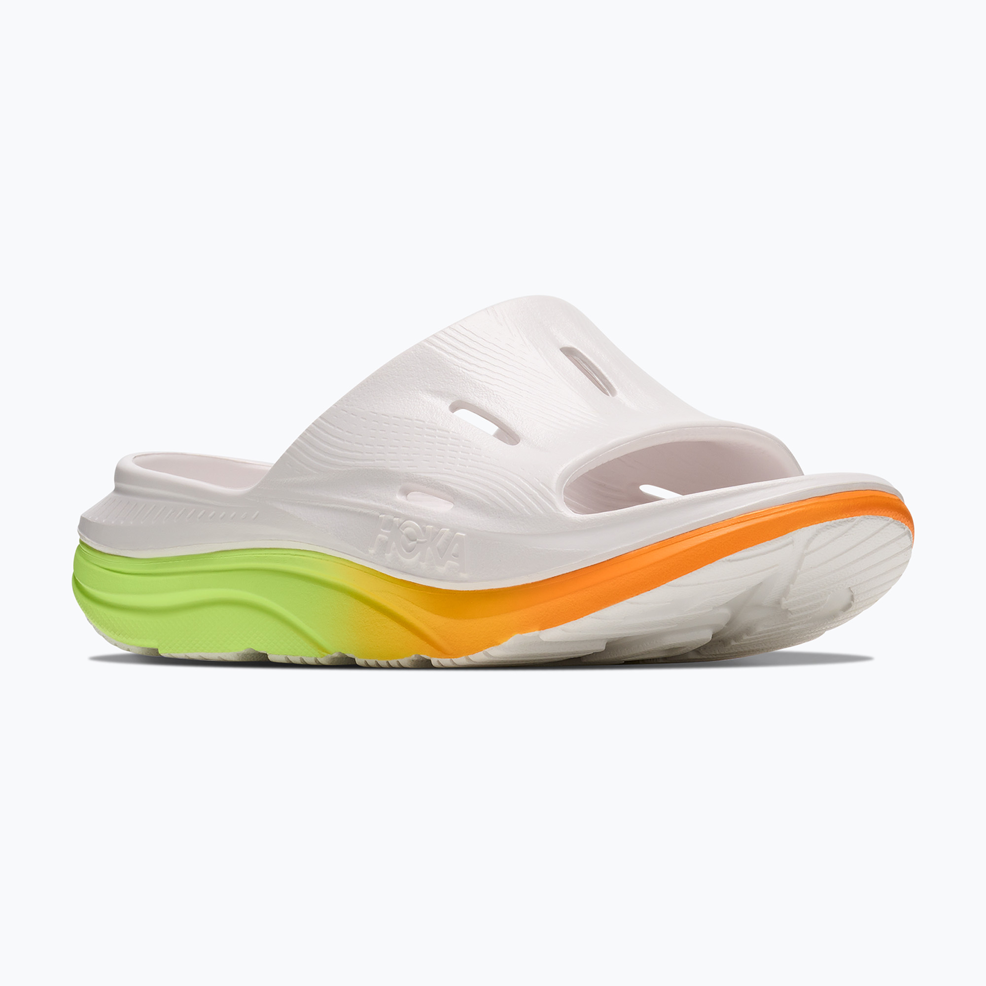 Чехли HOKA Ora Recovery Slide 3 white/neon yuzu