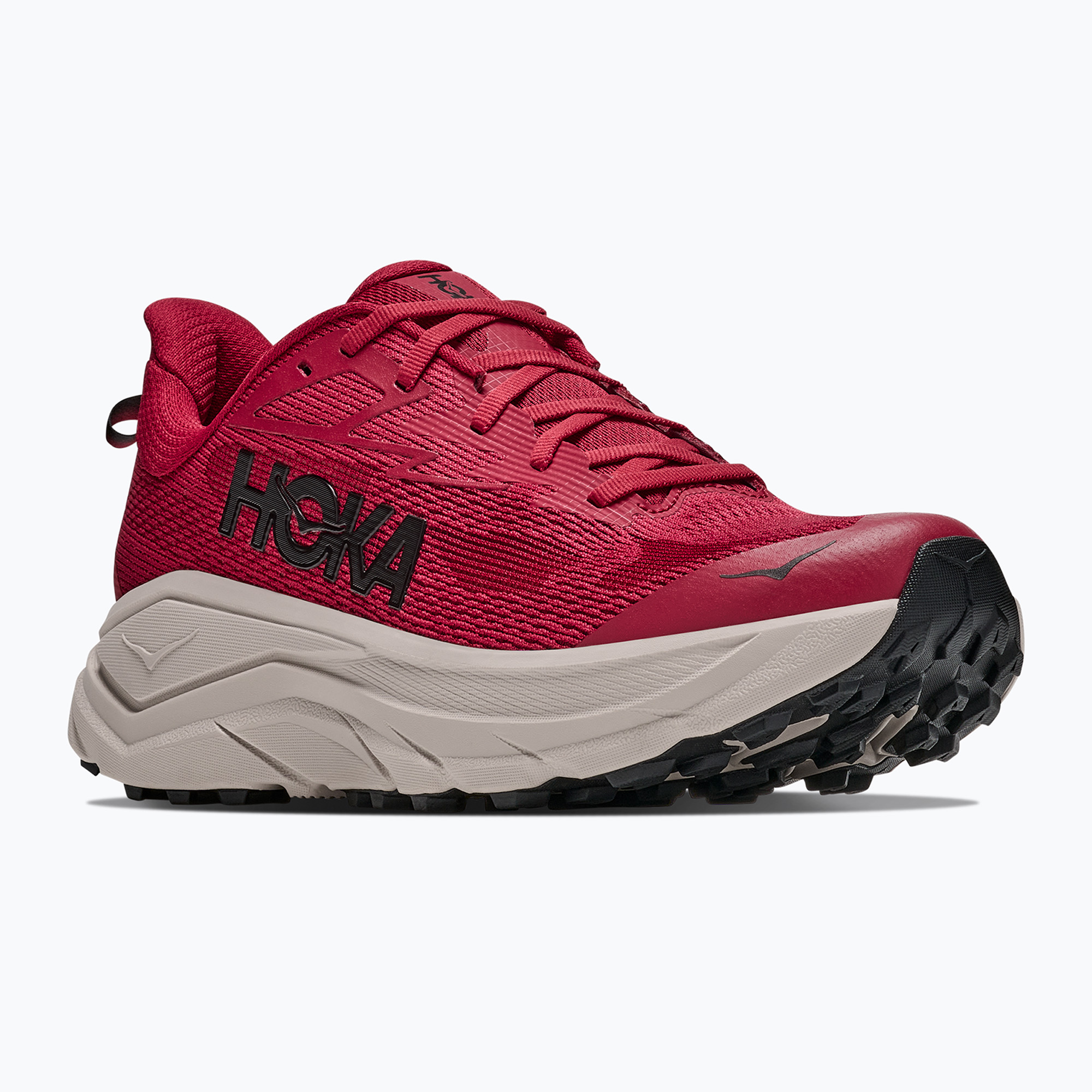 Мъжки обувки за бягане  HOKA Challenger 8 red agate/river rock grey