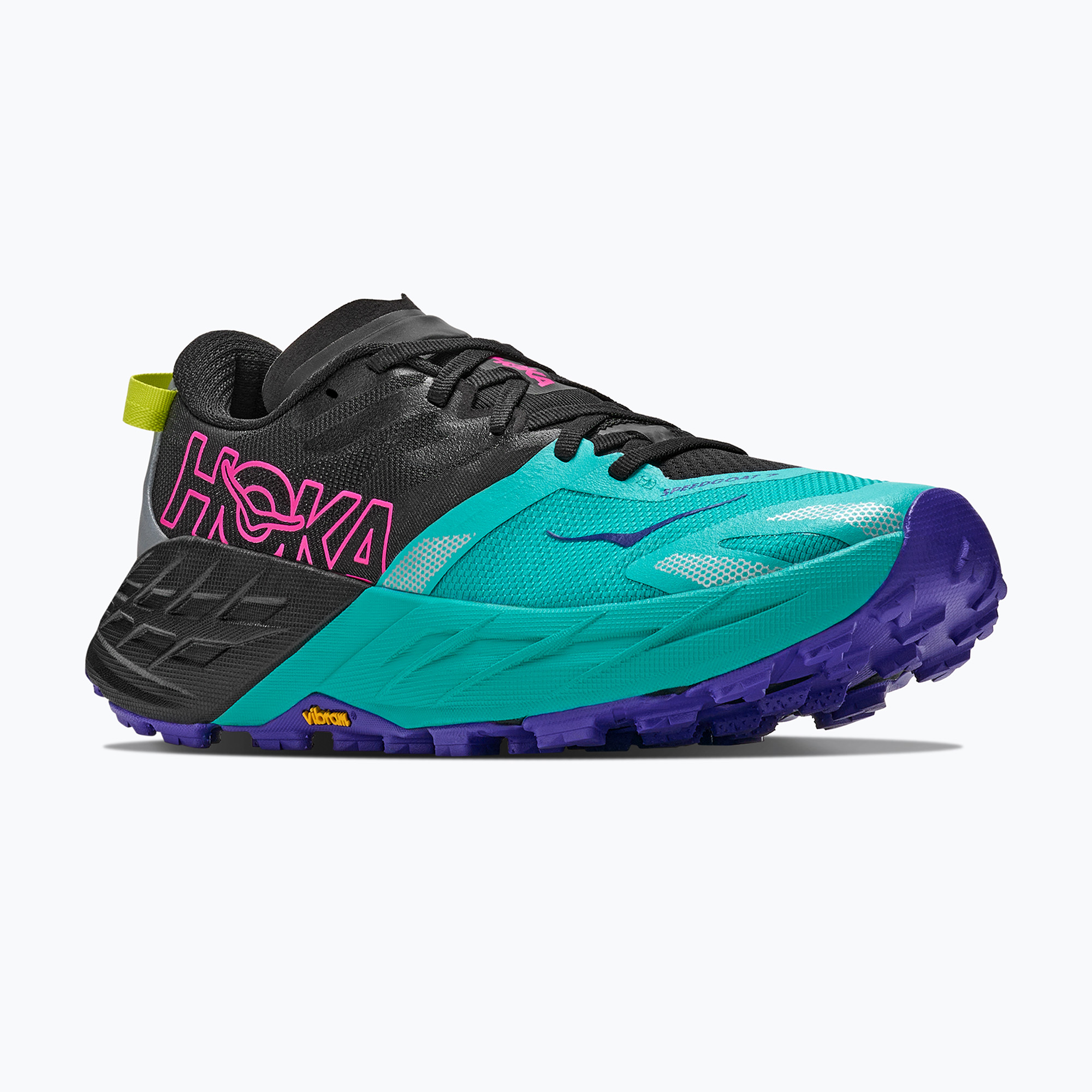 Дамски обувки за бягане HOKA Speedgoat 7 black/electric aqua