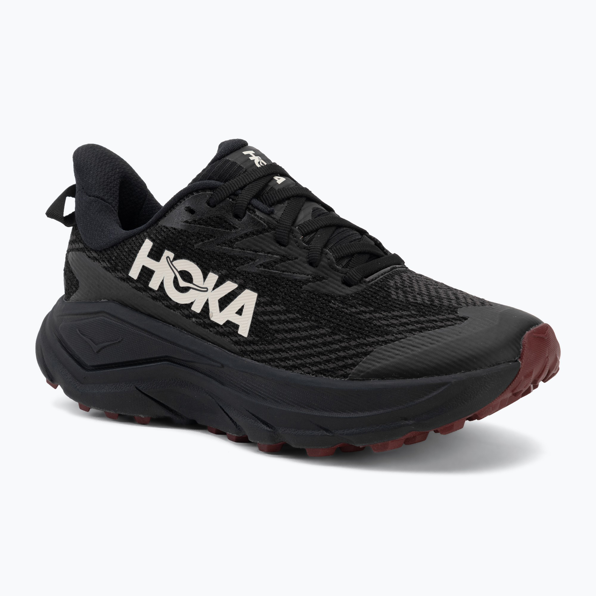 Дамски обувки за бягане HOKA Challenger 8 GTX black/varsity burgundy