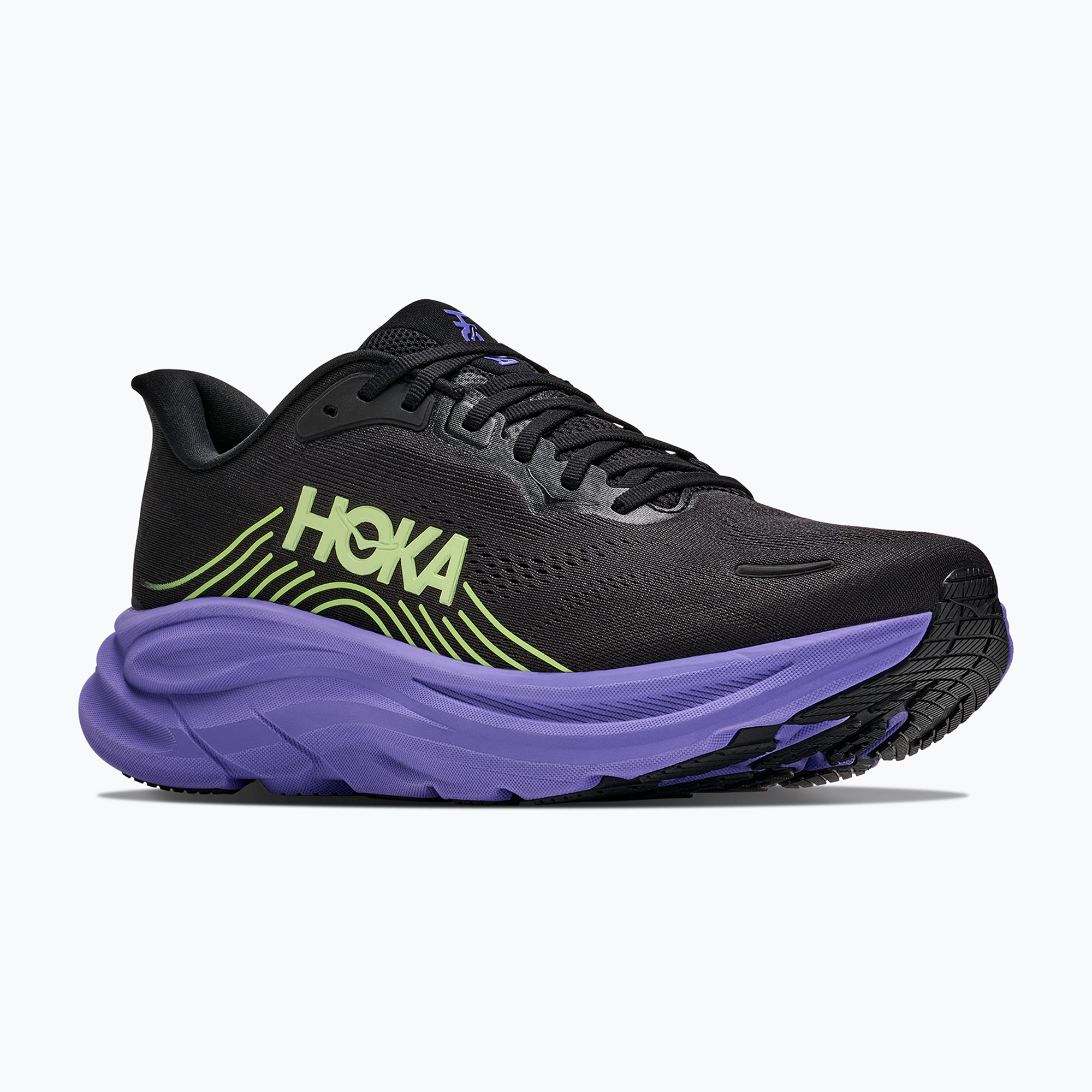 Buty do biegania męskie Hoka Clifton 11 black/neon yuzu