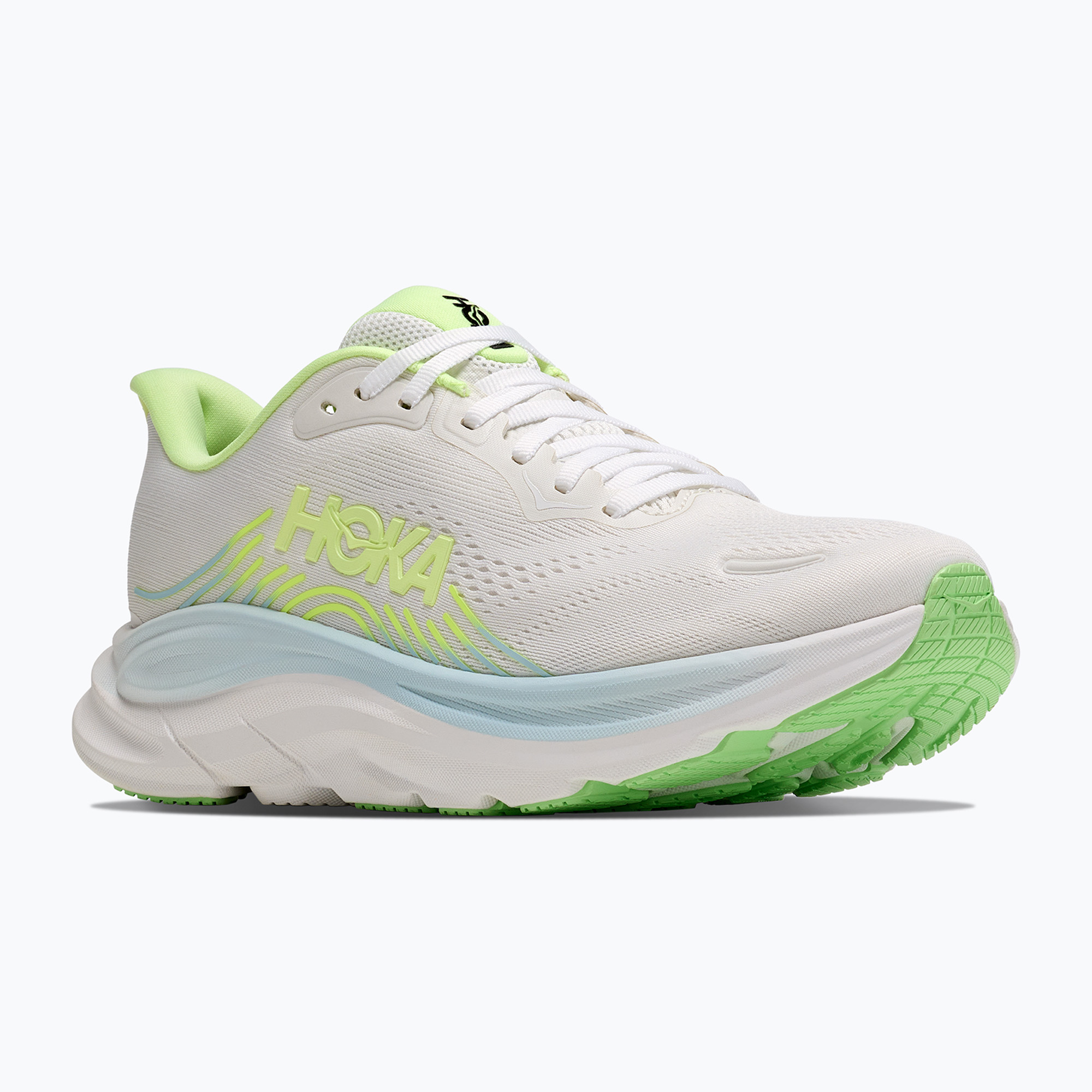 Buty do biegania damskie Hoka Clifton 11 frost/neon yuzu