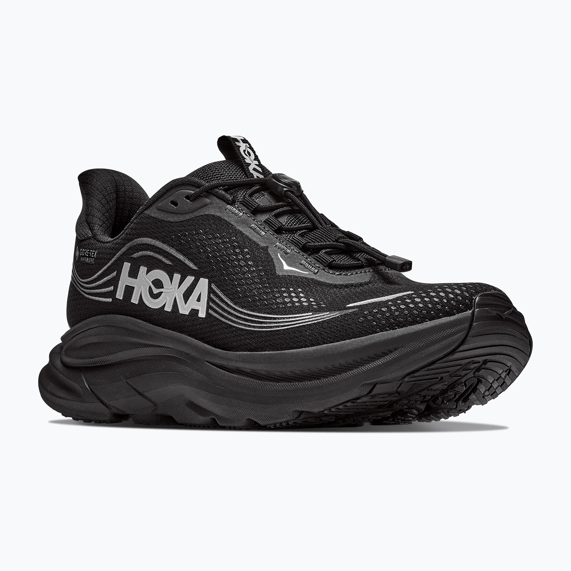 Pánske bežecké topánky HOKA Clifton 11 GTX Wide black/black