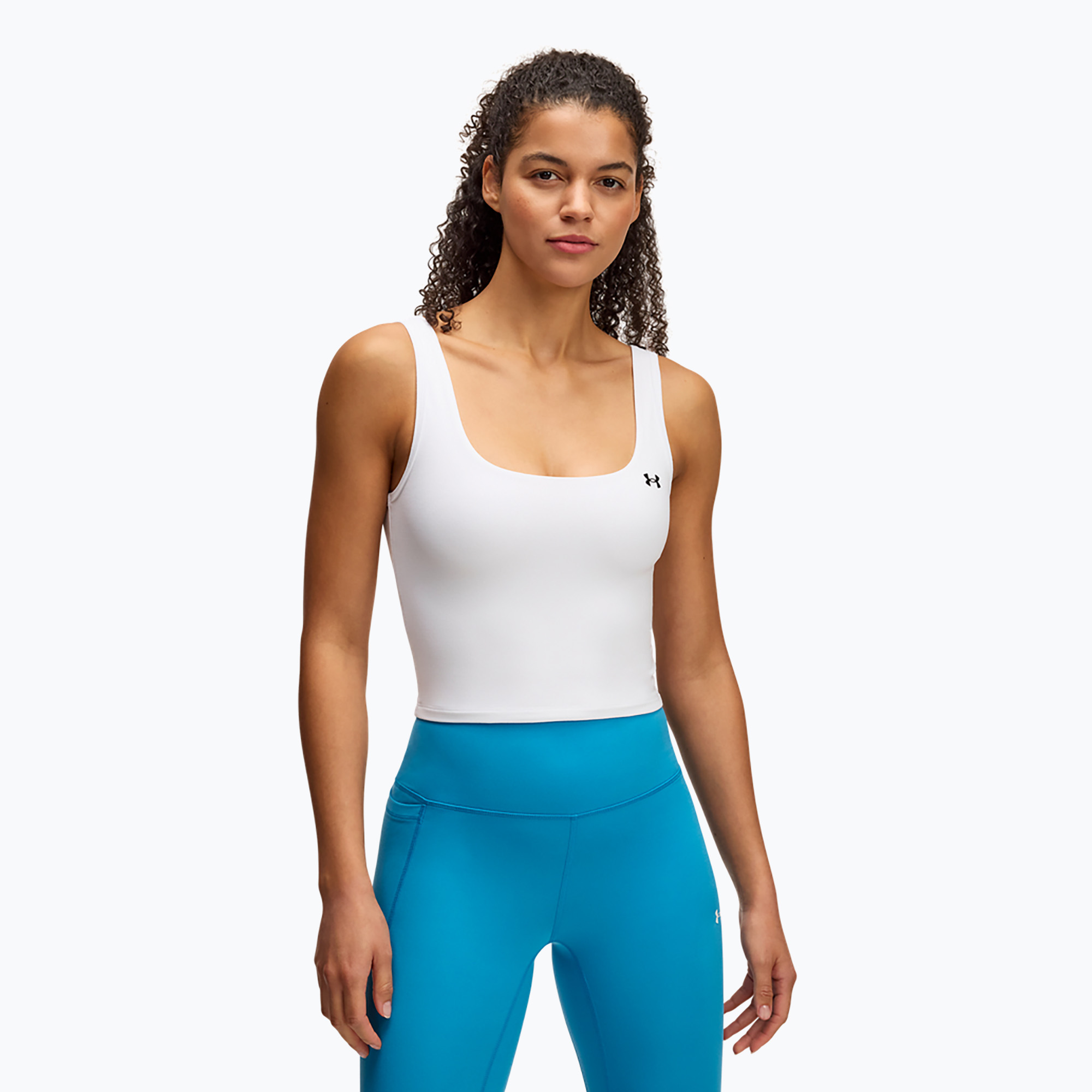 Koszulka treningowa damska Under Armour Motion Tank white/black 