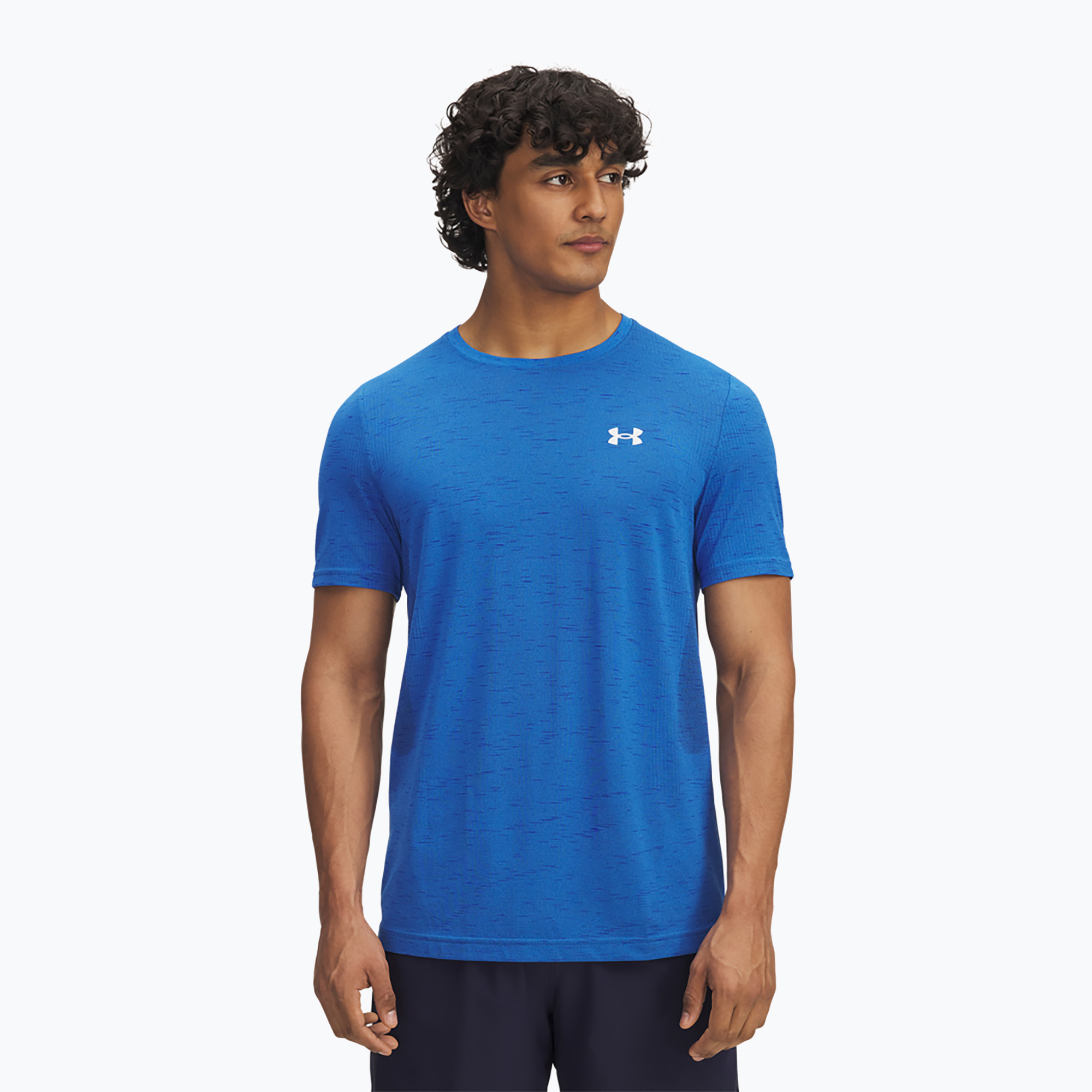 Koszulka treningowa męska Under Armour Vanish Seamless blue atlantis/white 