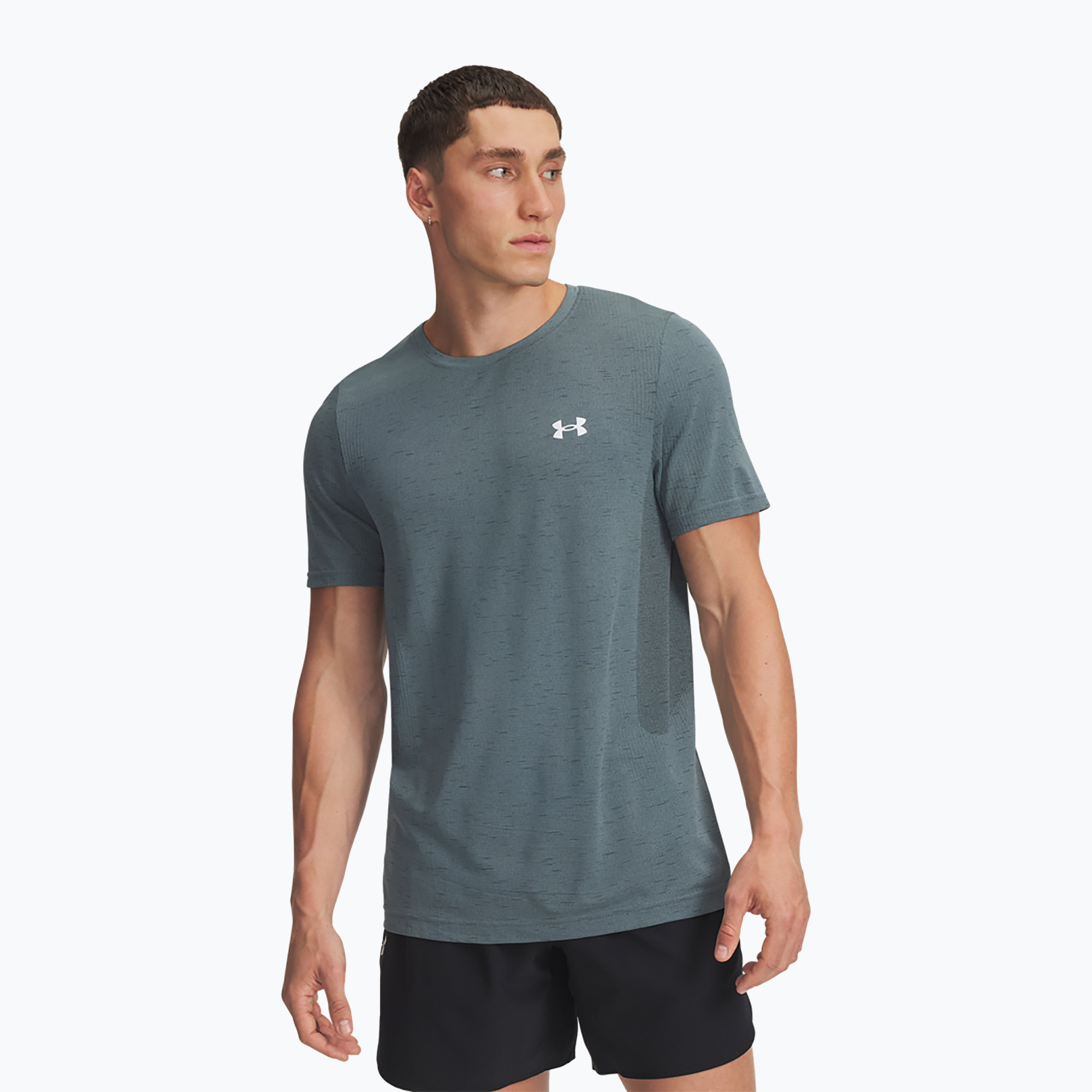 Koszulka treningowa męska Under Armour Vanish Seamless jasper blue/white 