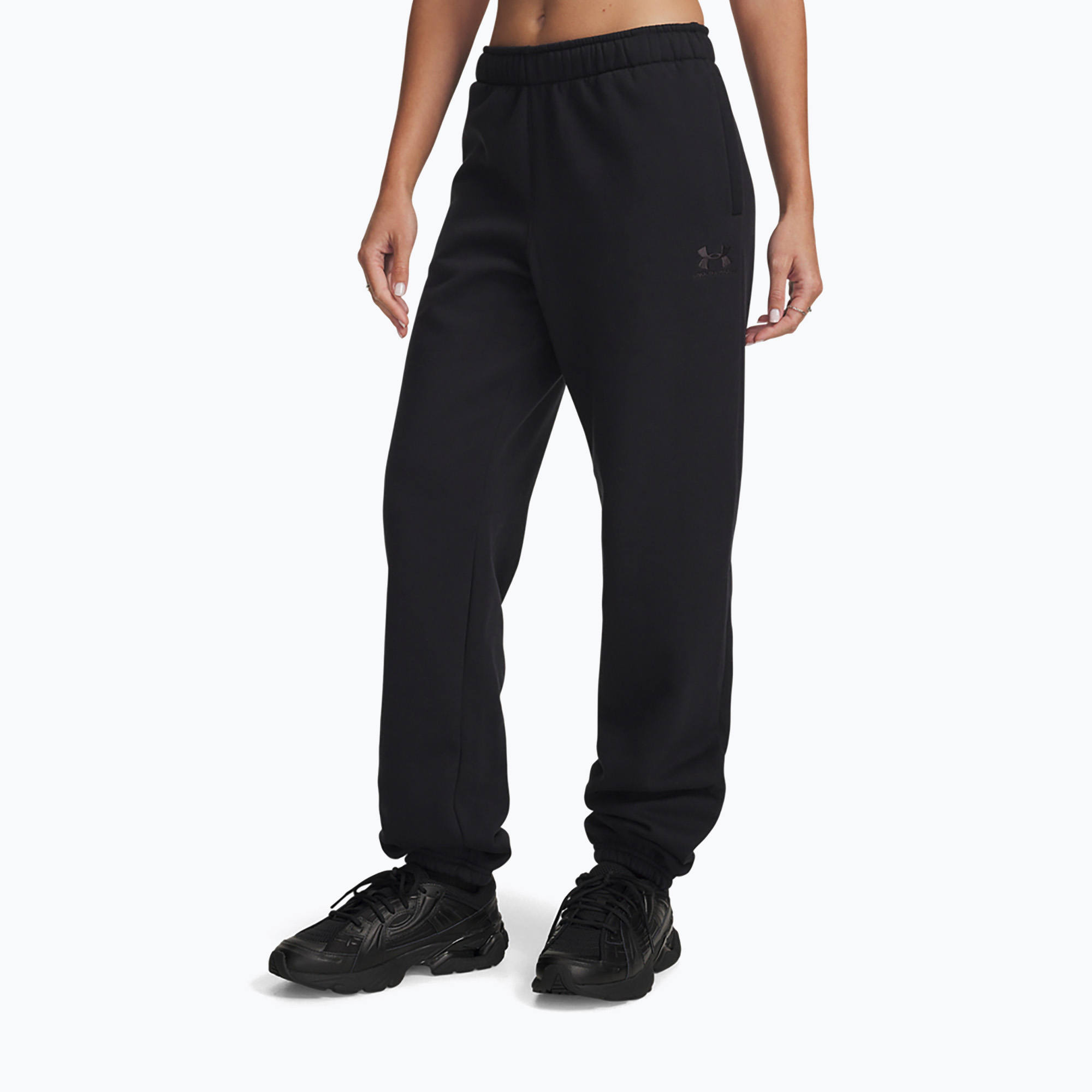 Spodnie treningowe damskie Under Armour Icon Vida Fleece Jogger black/black 