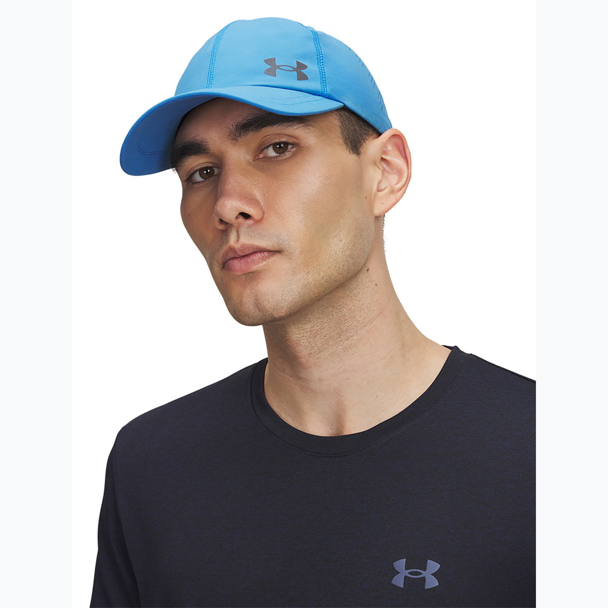 Czapka z daszkiem męska Under Armour Launch blue/atlantis/blue atlantis/reflective 