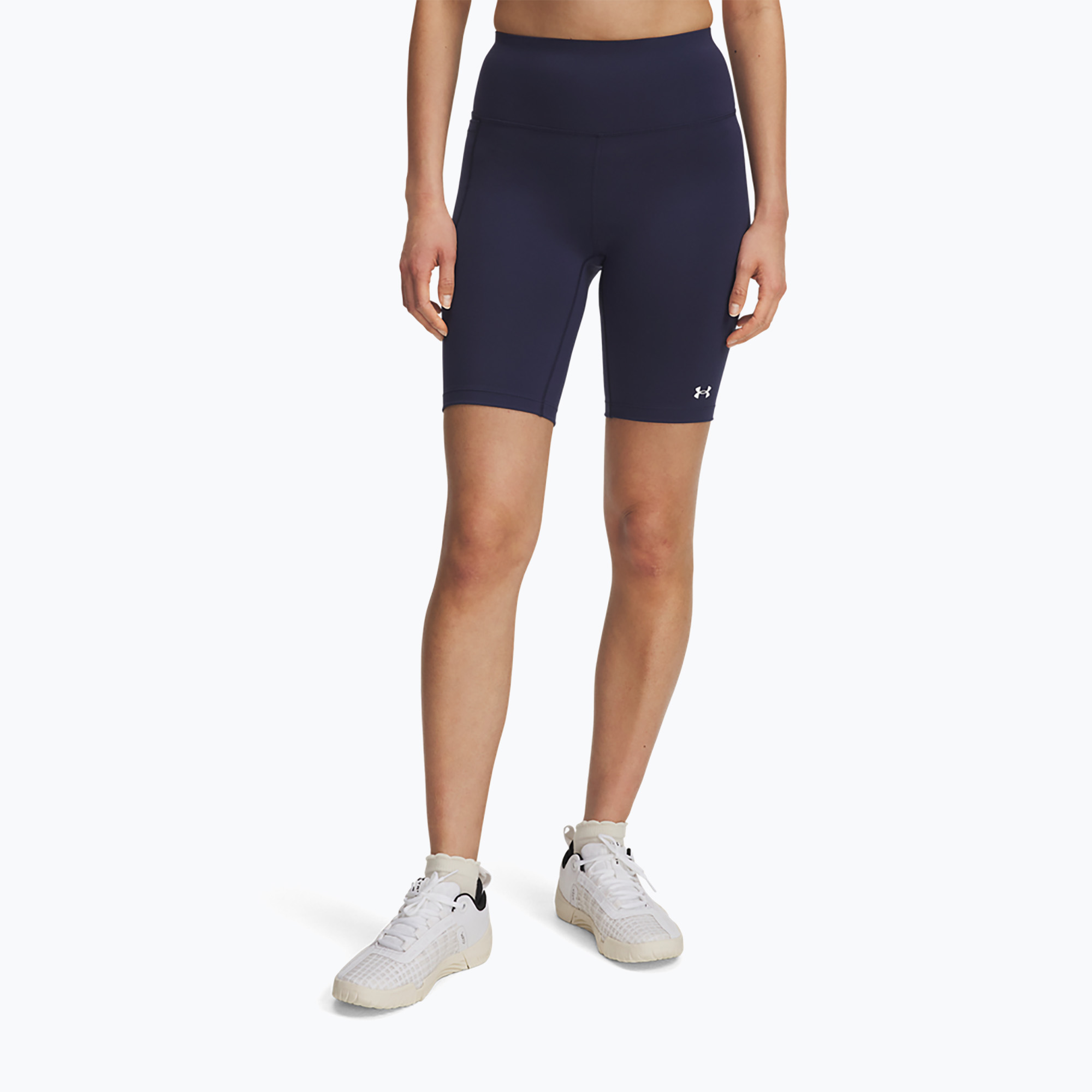 Spodenki treningowe damskie Under Armour Motion Bike EMEA washed navy/white 