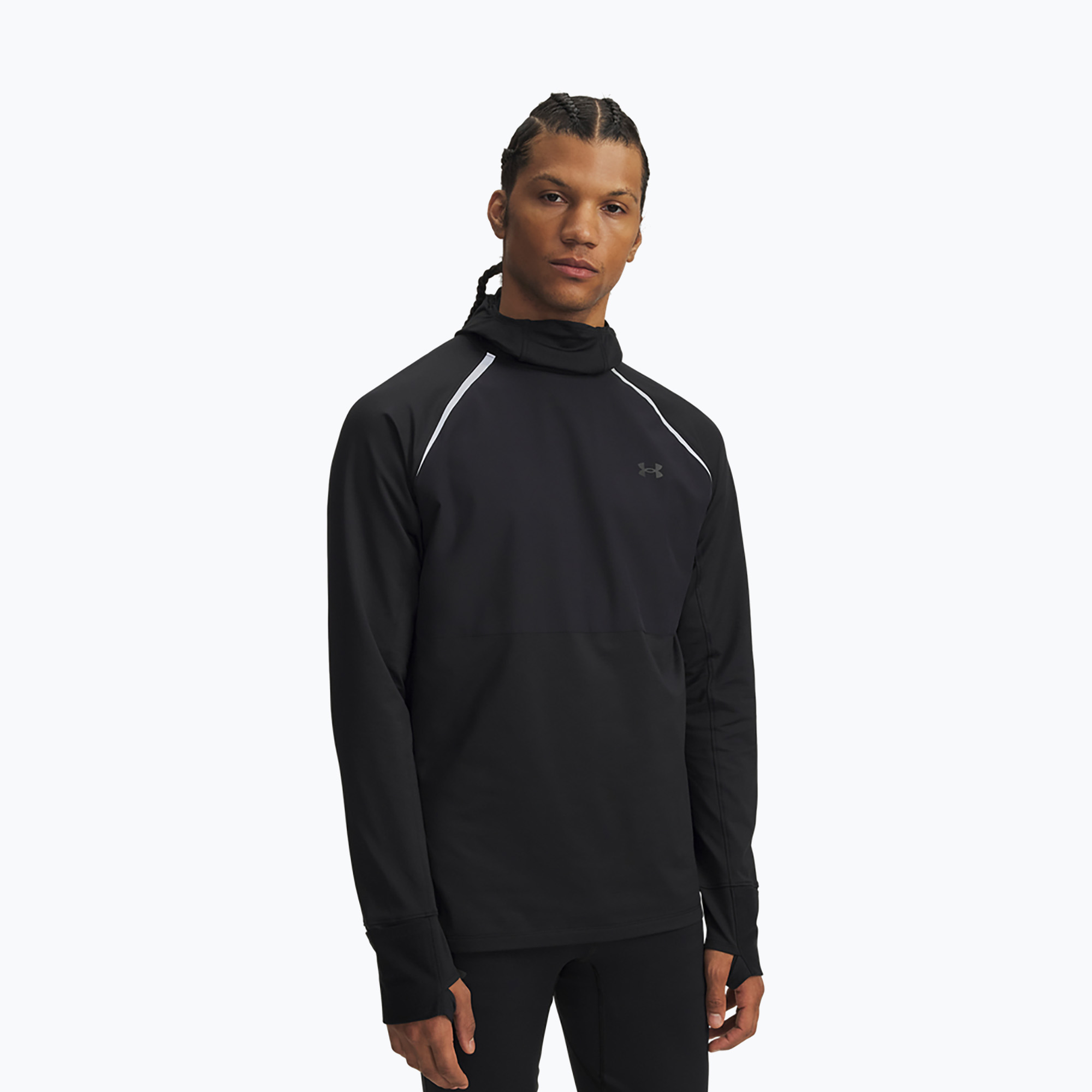 Bluza do biegania męska Under Armour Velociti Pro Balaclava Hoodie black/reflective 