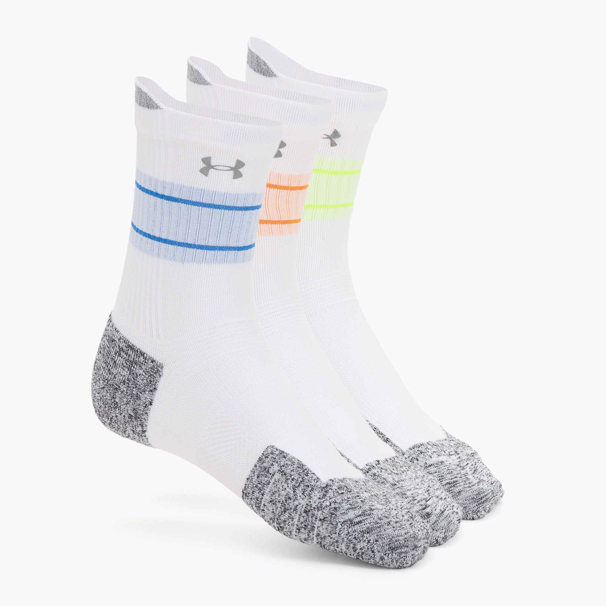 Skarpety Under Armour Velociti Run Cushion 3 pary white/white/reflective 