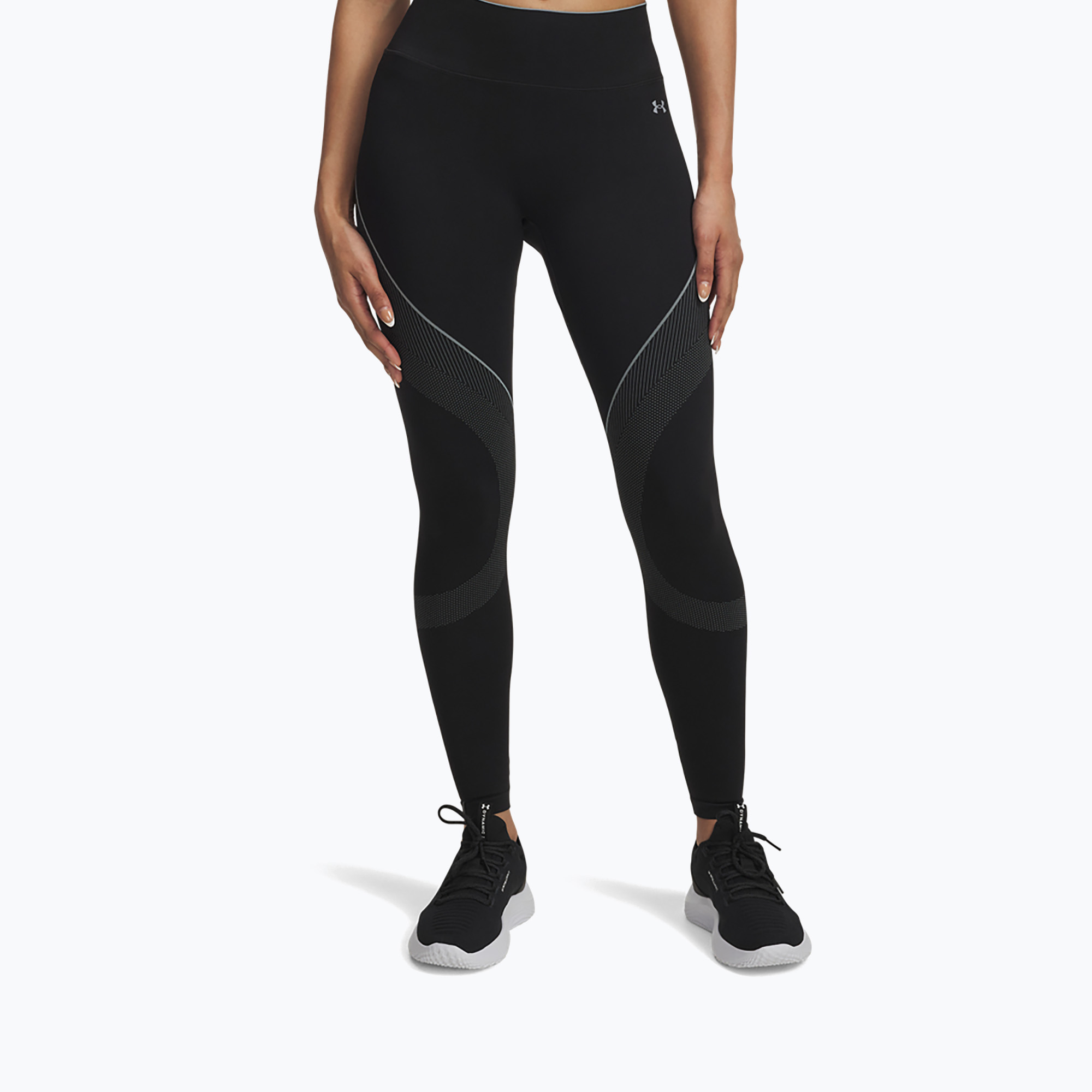 Legginsy treningowe damskie Under Armour Vanish Seamless black/steel/steel 