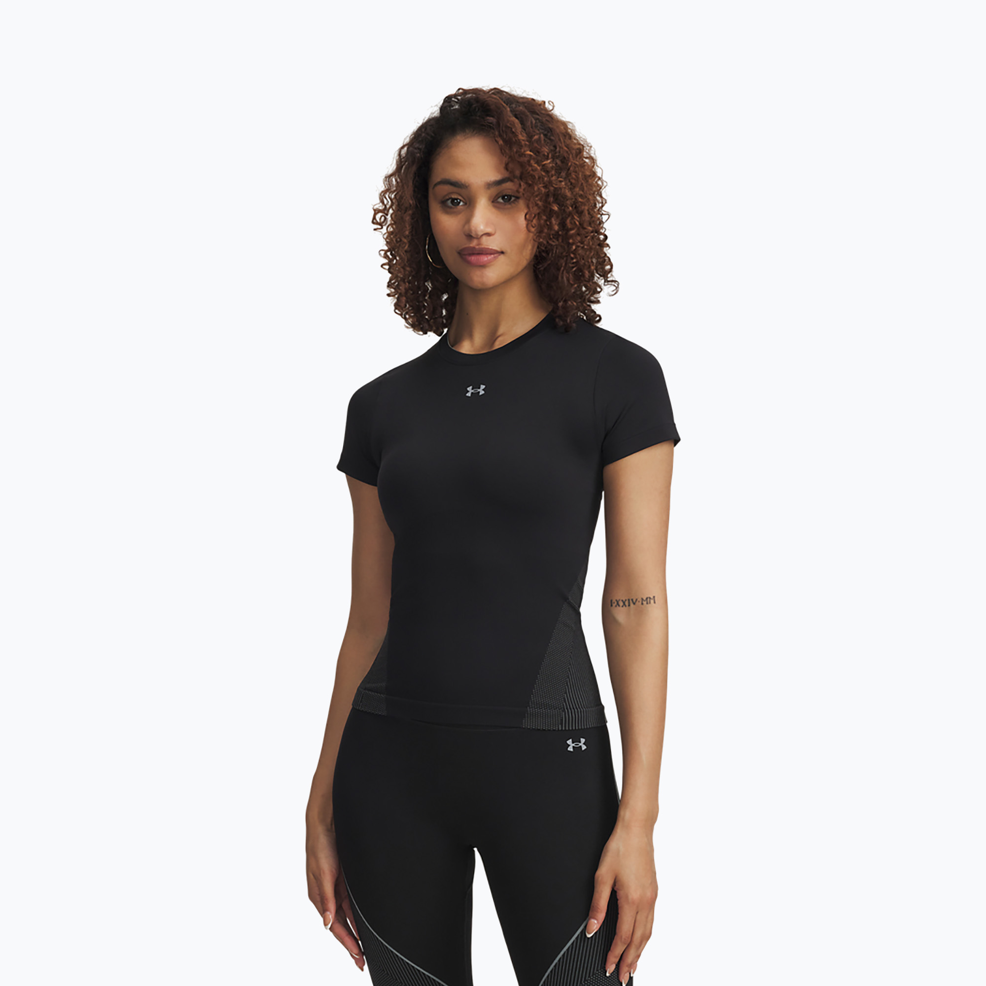 Koszulka treningowa damska Under Armour Vanish Seamless black/steel/steel 