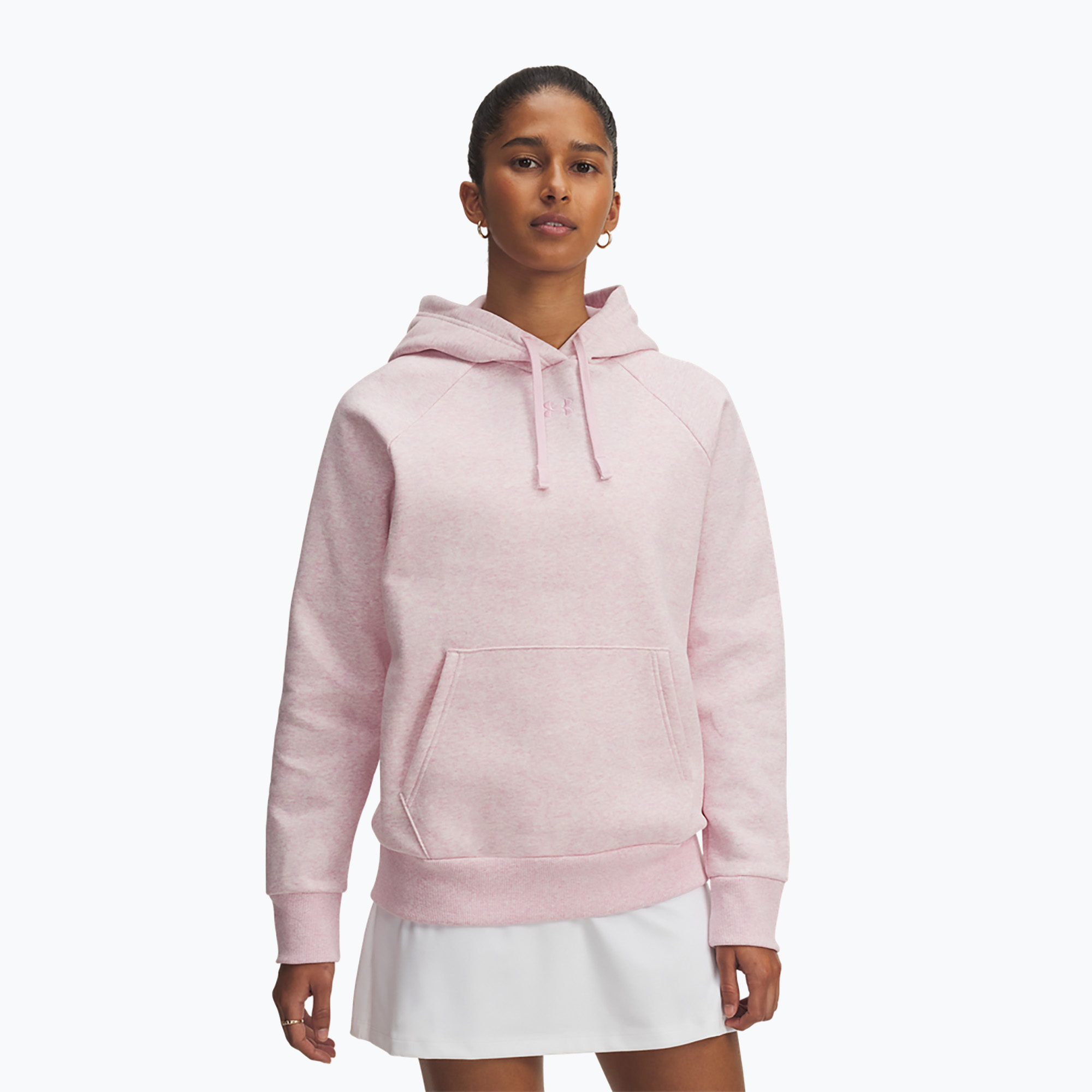 Bluza damska Under Armour Rival Fleece Hoodie prime pink light heather/prime pink 