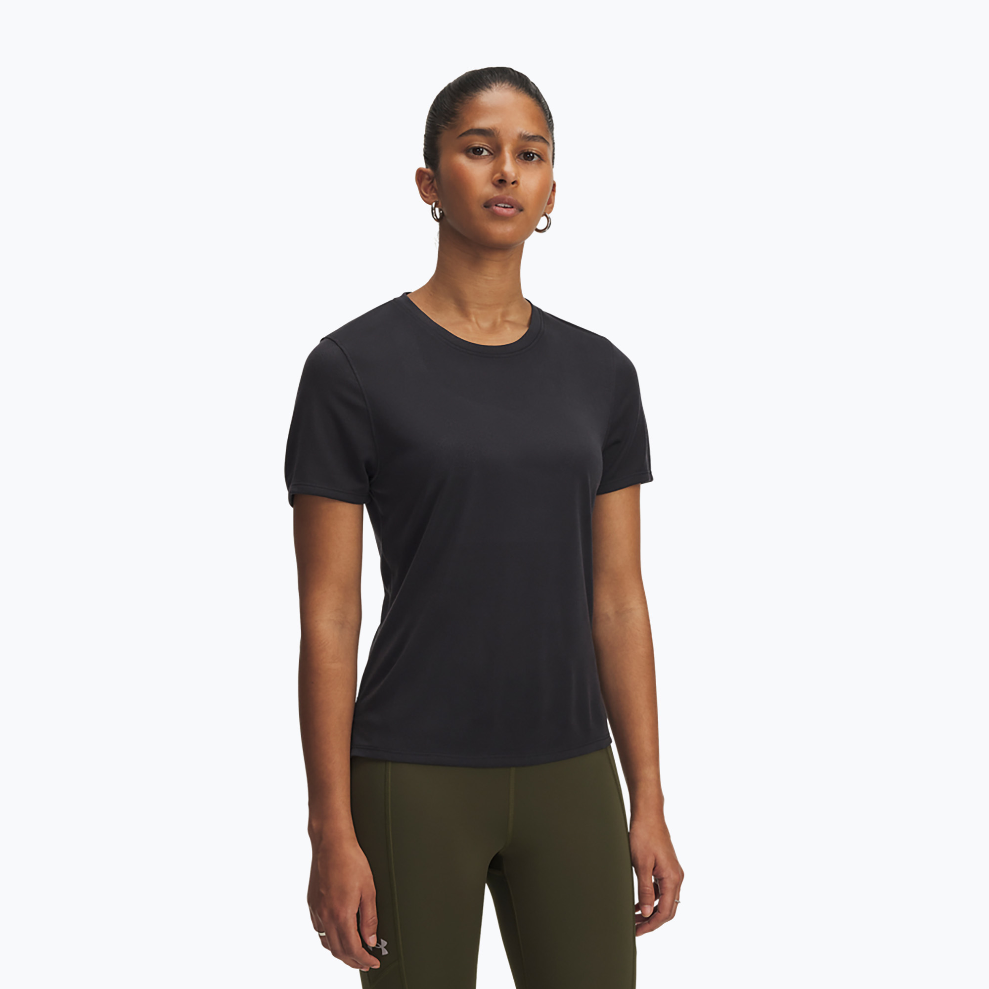 Koszulka do biegania damska Under Armour Launch Jacquard black/reflective 