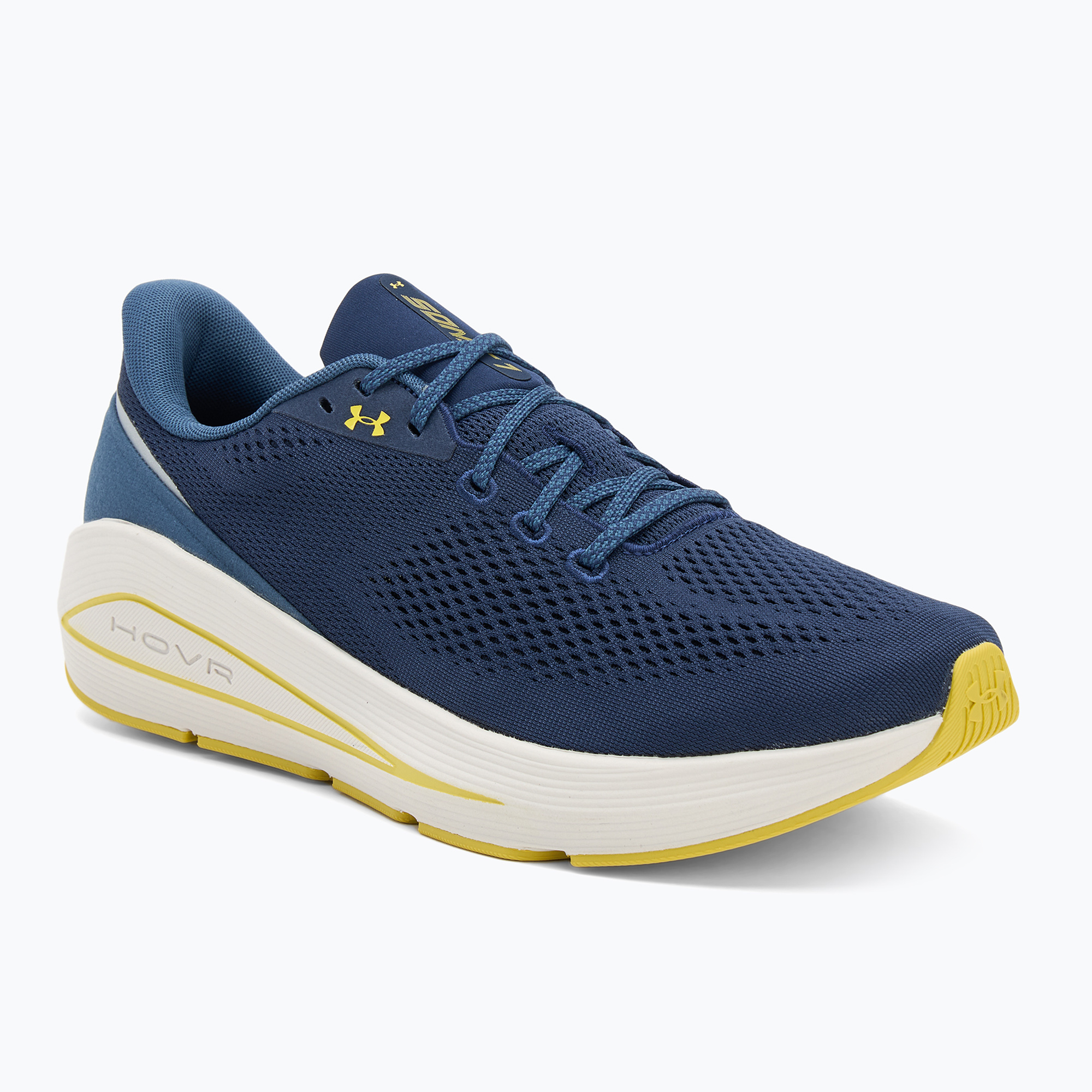 Buty do biegania męskie Under Armour Sonic 7 washed navy/nu blue/yellow shade 