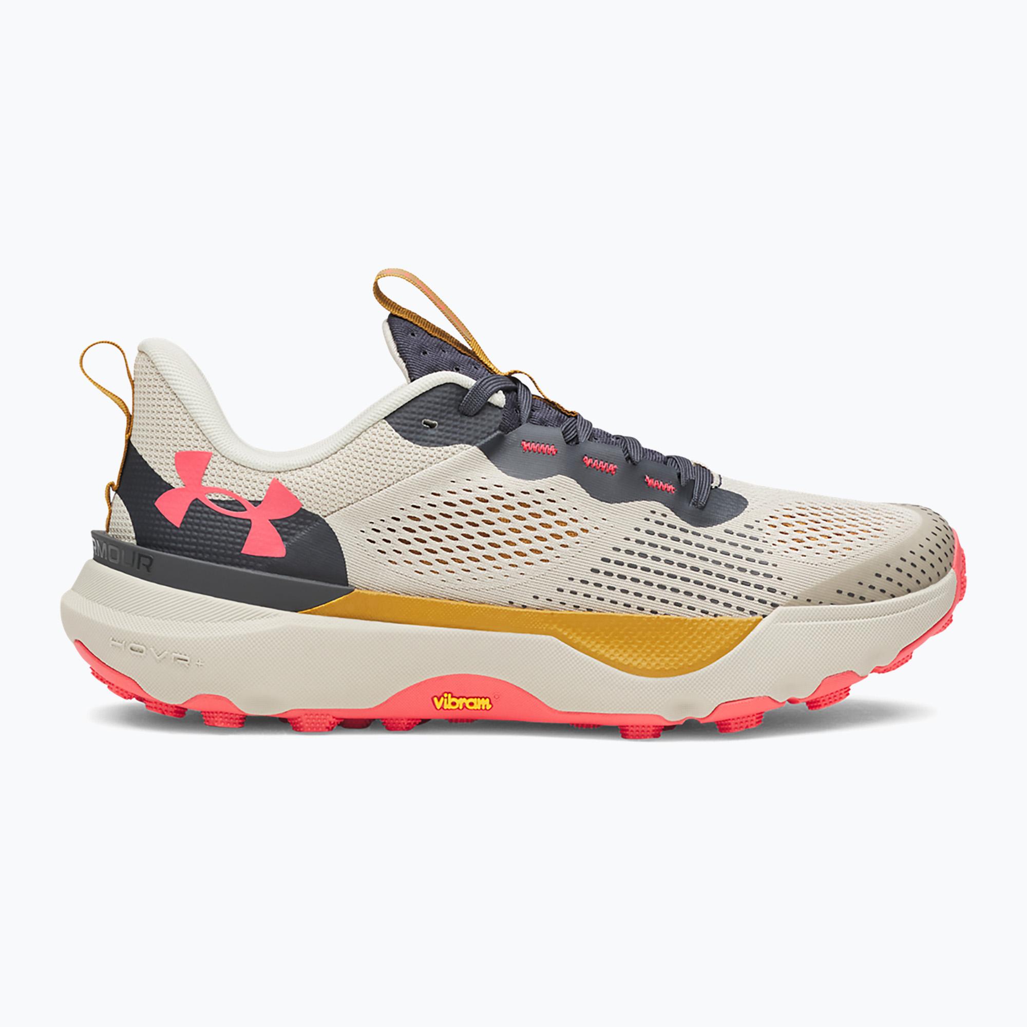Buty do biegania męskie Under Armour Infinite Pro Trail khaki base/anthracite/racer red 