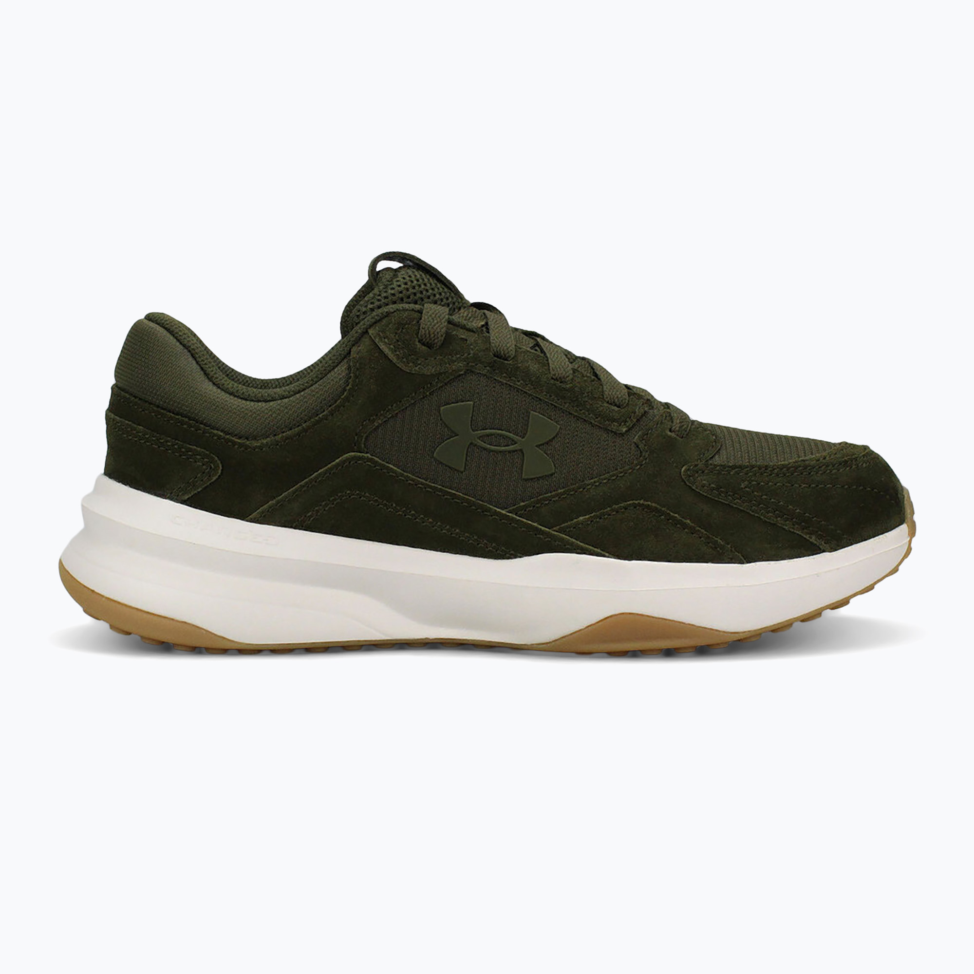 Men's training shoes Under Armour Edge Suede expedition green/summit white/expedition green (42.5 EU)