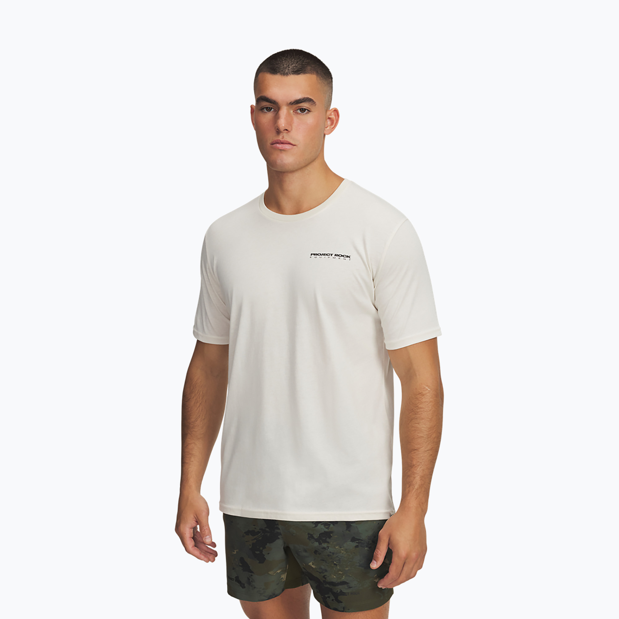 Koszulka treningowa męska Under Armour Project Rock Q4 2 stobe/black 
