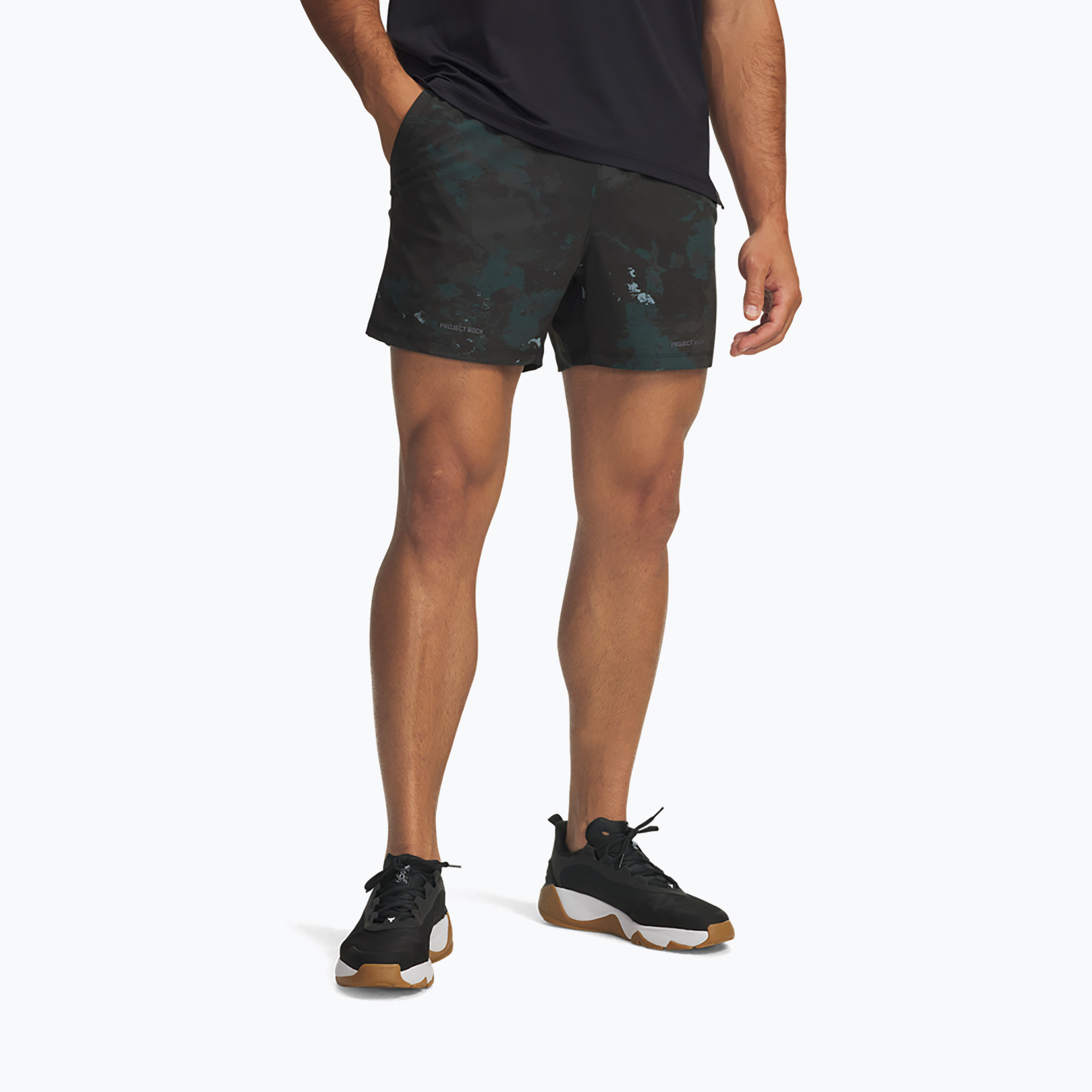 Spodenki treningowe męskie Under Armour Project Rock Ultimate black/castlerock 