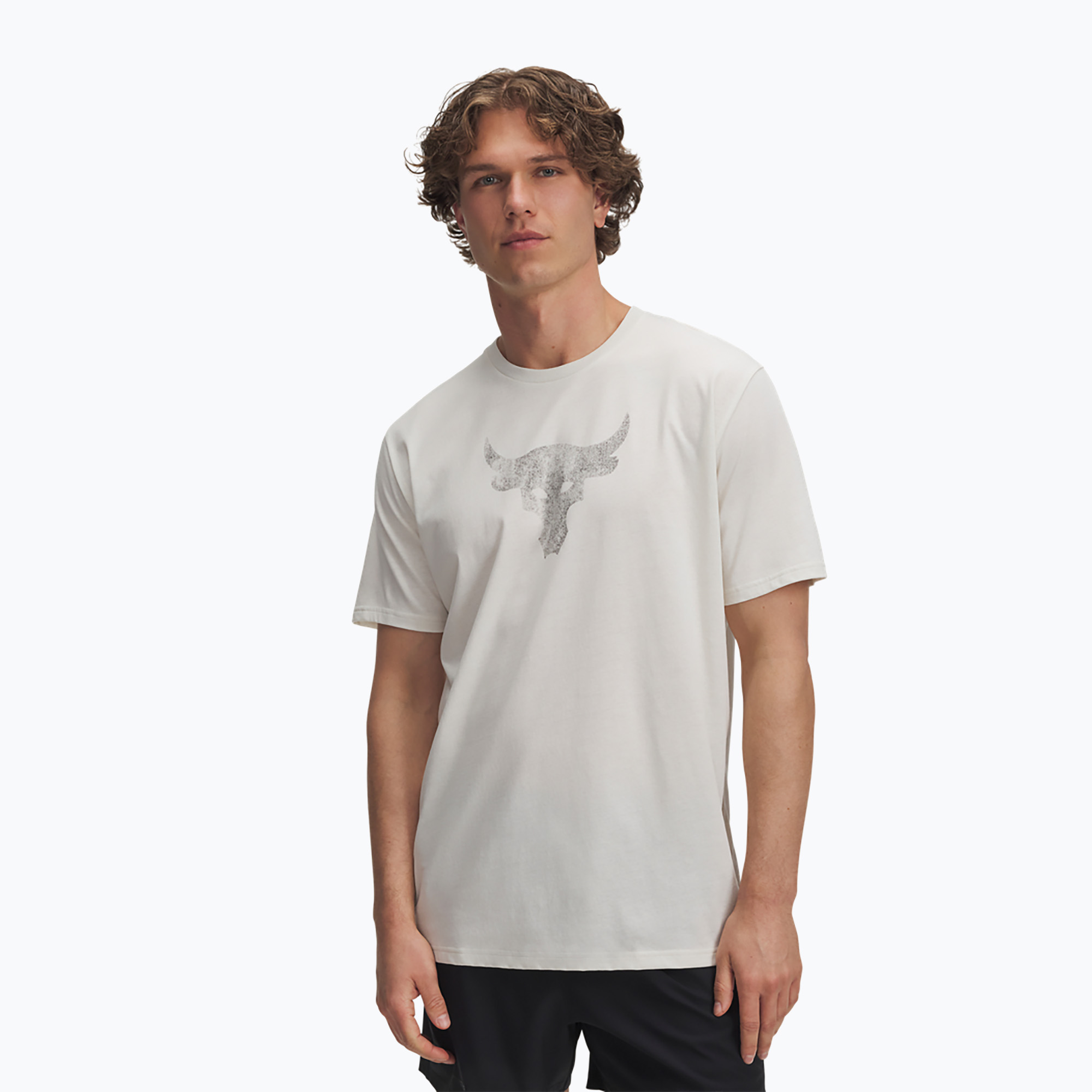 Koszulka treningowa męska Under Armour Project Rock Payoff Graphic stone/black 