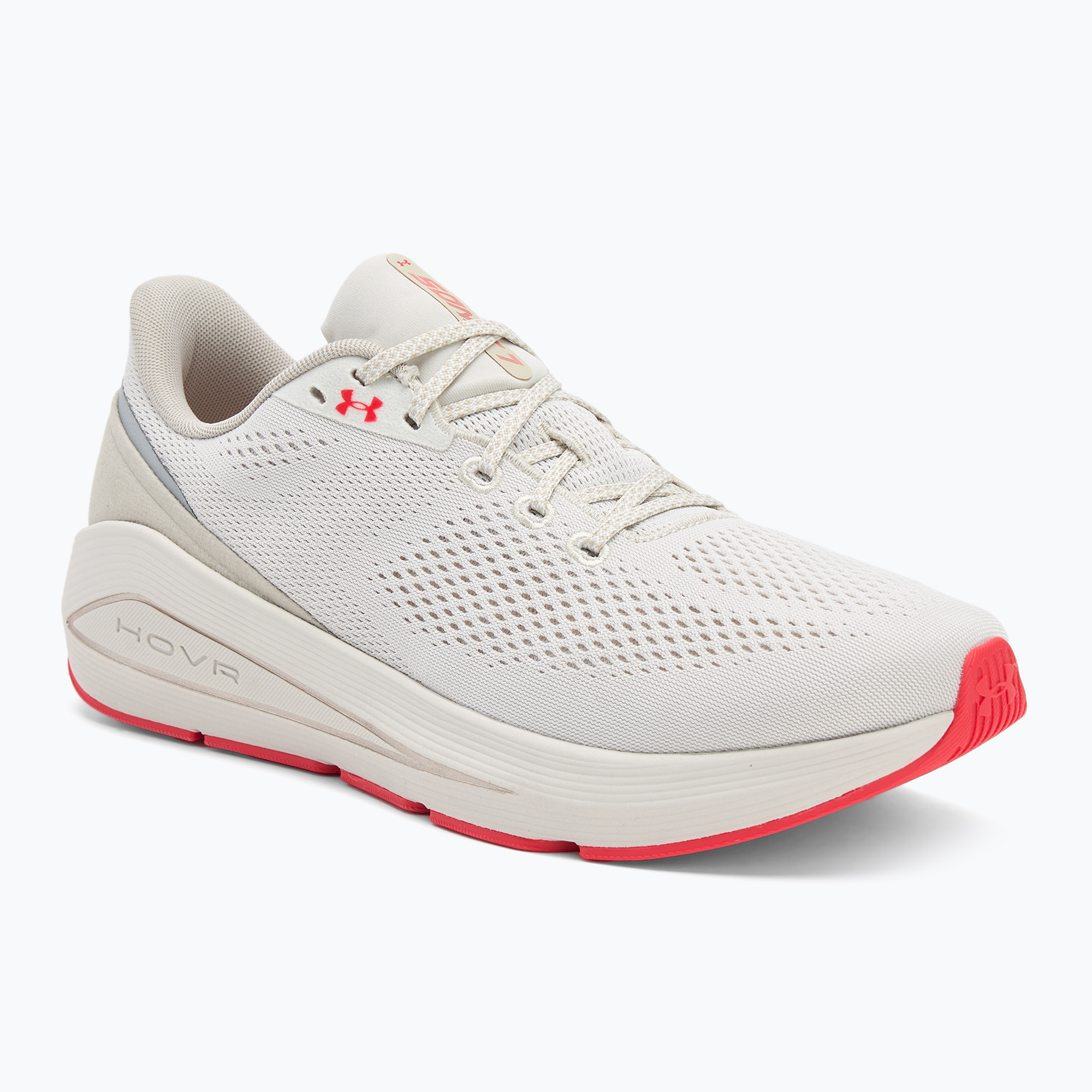 Buty do biegania męskie Under Armour Sonic 7 summit white/khaki base/racer red 